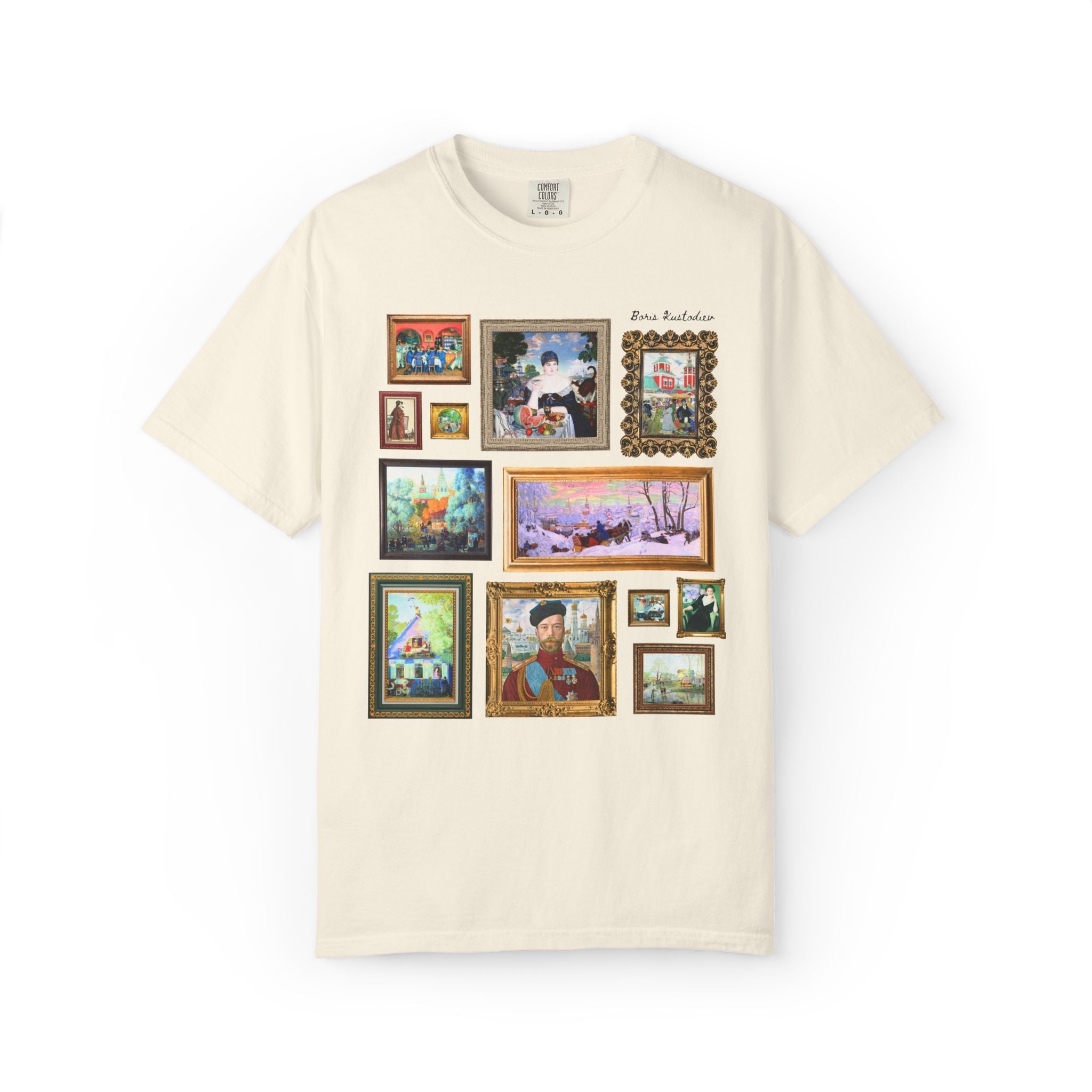 Boris Kustodiev Art History Buff Tee Shirt, Famous Russian Modernist Art, Tsar Nicholas II Painting, 19th Century Early 1900s History Buff - Opal and June