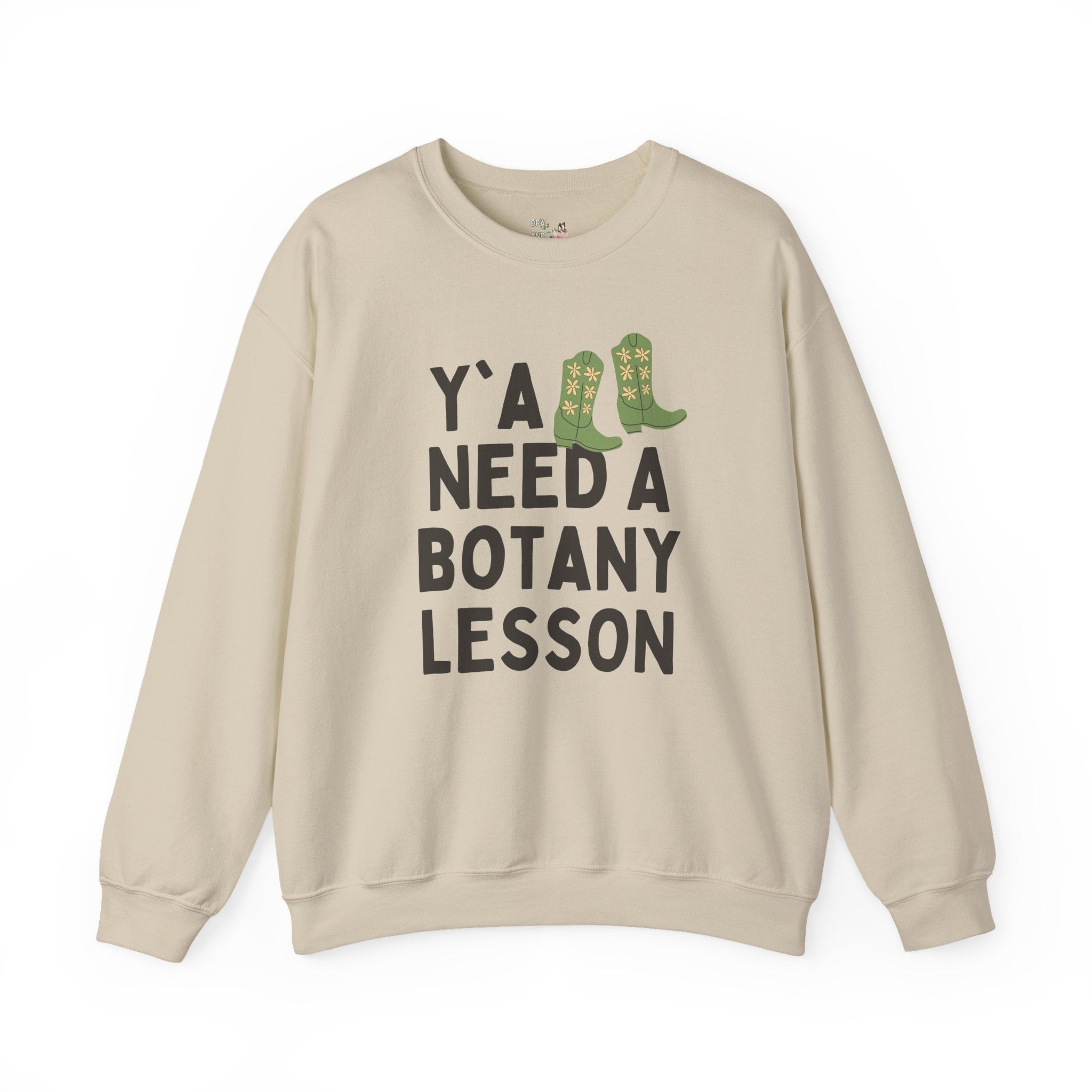 Botany Science Teacher Sweatshirt for Middle School Science Teacher or High School Teacher, Science Major Teaching Assistant, Plant Biology - Opal and June