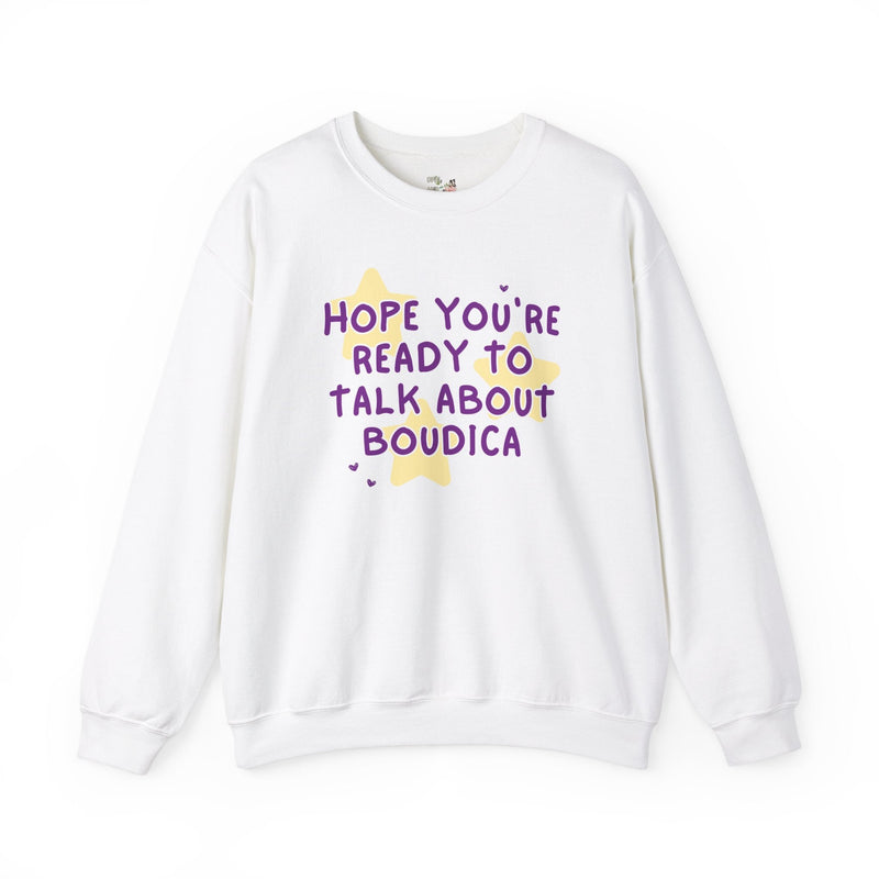 Boudica European History Sweatshirt, Women's History Shirt, Famous Queens, Ancient British Iceni History Major Gift, Social Studies Teacher - Opal and June