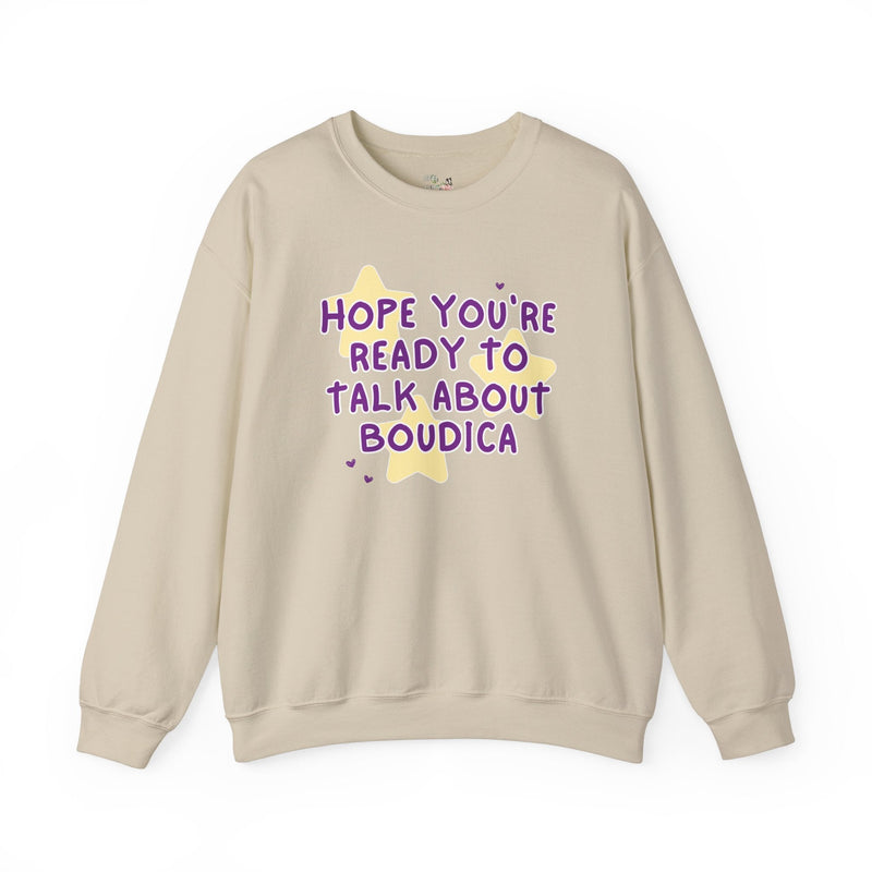 Boudica European History Sweatshirt, Women's History Shirt, Famous Queens, Ancient British Iceni History Major Gift, Social Studies Teacher - Opal and June