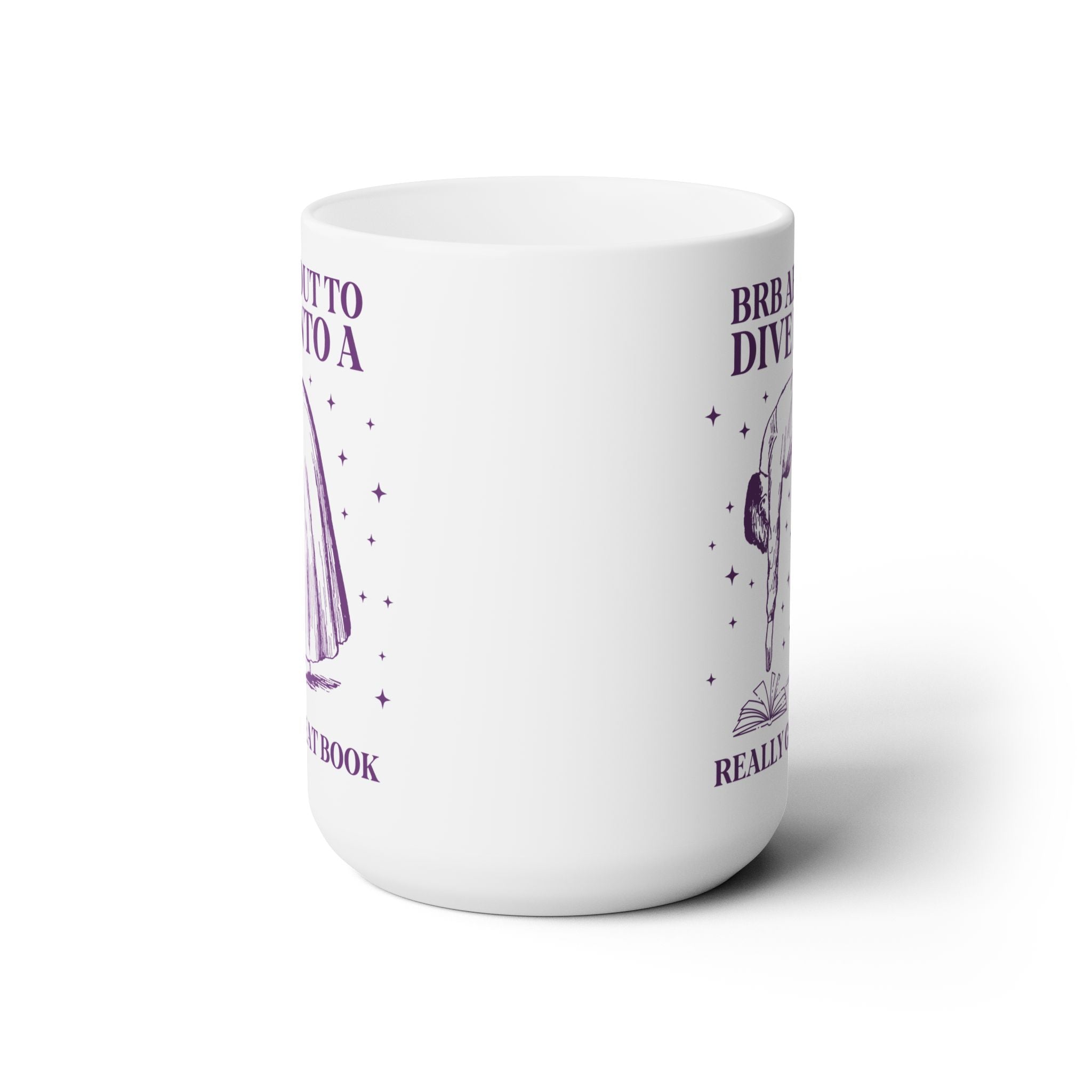 BRB About to Dive Into a Really Great Book Coffee Mug - Opal and June
