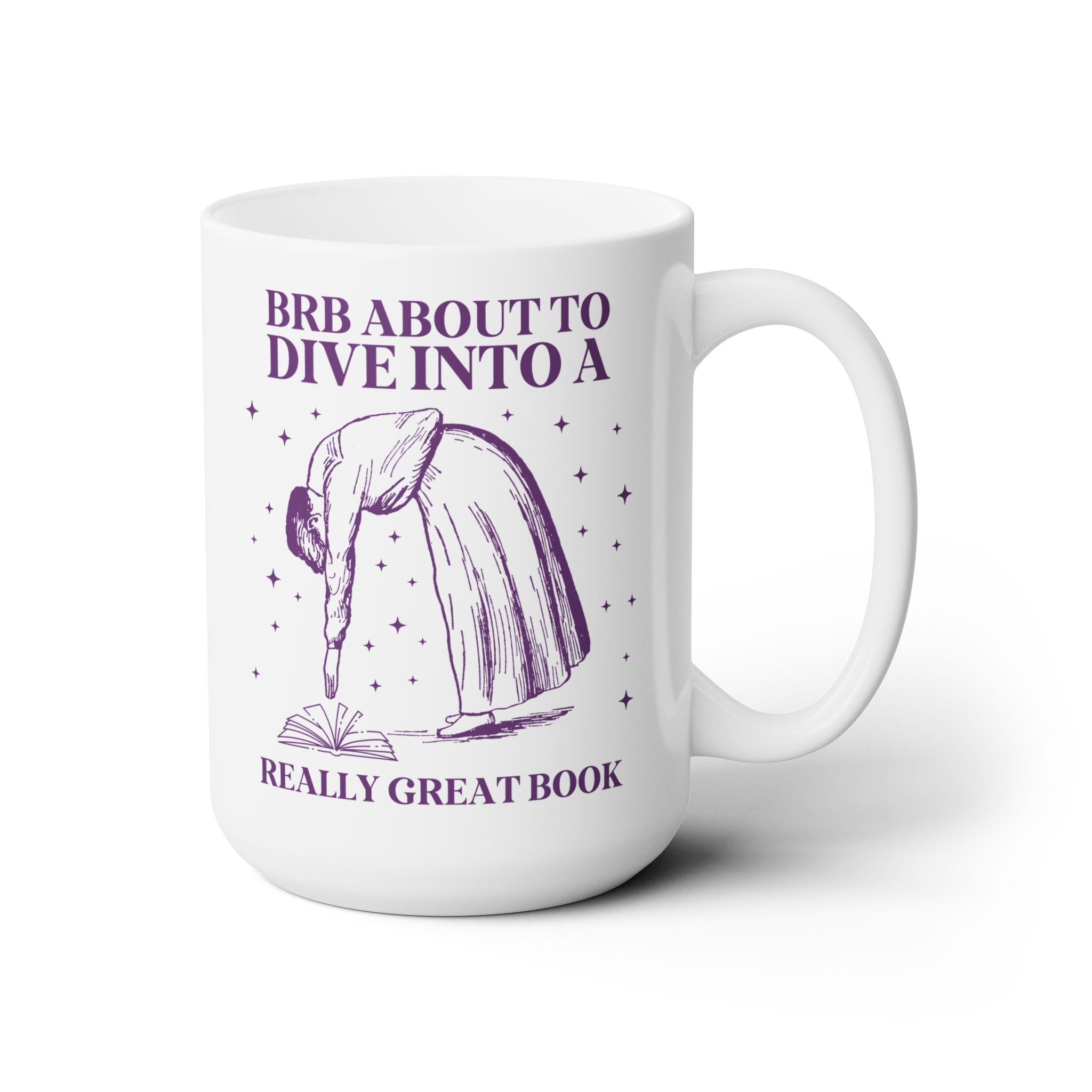 BRB About to Dive Into a Really Great Book Coffee Mug - Opal and June