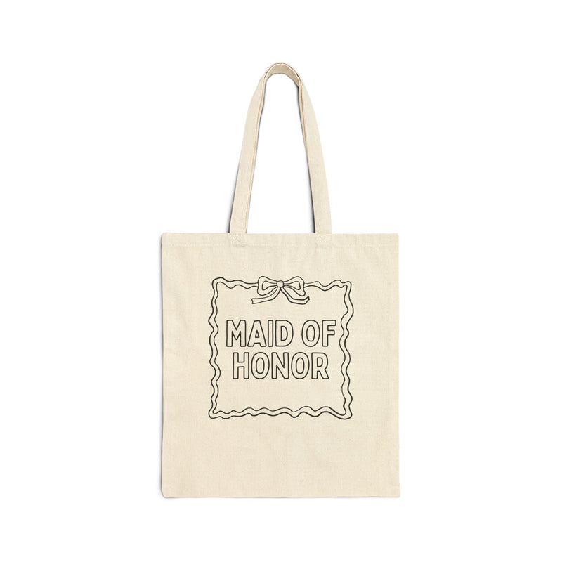 Bridesmaid Bridal Party Tote Bag: Cute Bachelorette Party Painting Coloring or DIY Activity, Maid of Honor - Opal and June