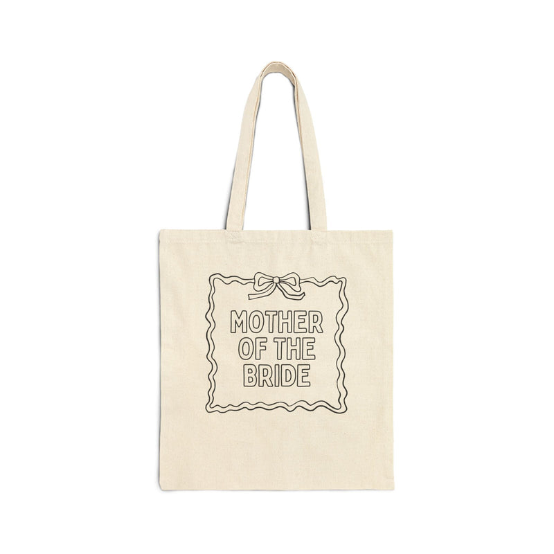 Bridesmaid Bridal Party Tote Bag: Cute Bachelorette Party Painting Coloring or DIY Activity, Mother of the Bride - Opal and June