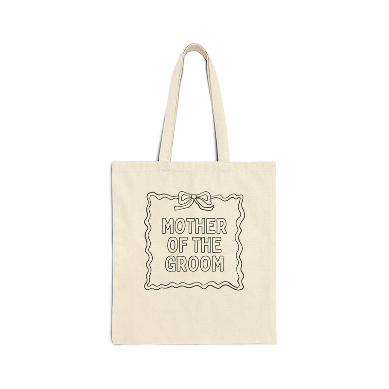 Bridesmaid Bridal Party Tote Bag: Cute Bachelorette Party Painting Coloring or DIY Activity, Mother of the Groom - Opal and June