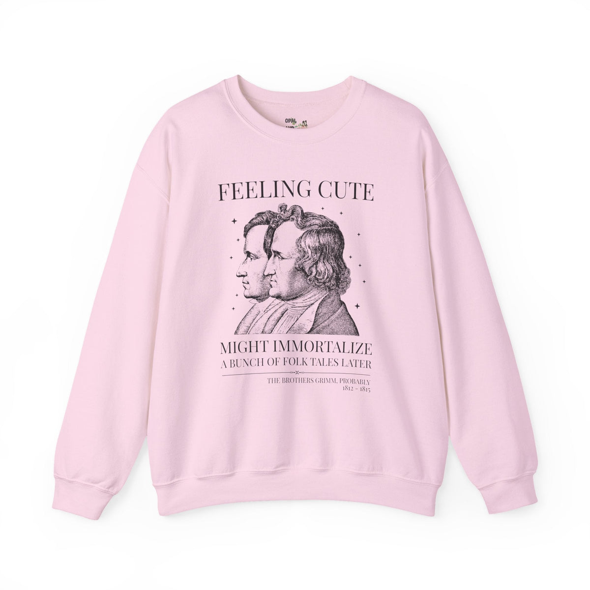 Brothers Grimm Bookish Fairy Tale Sweatshirt for Reader or Historian, 19th Century European Folklore Crewneck for Book Lover, Romance Writer - Opal and June