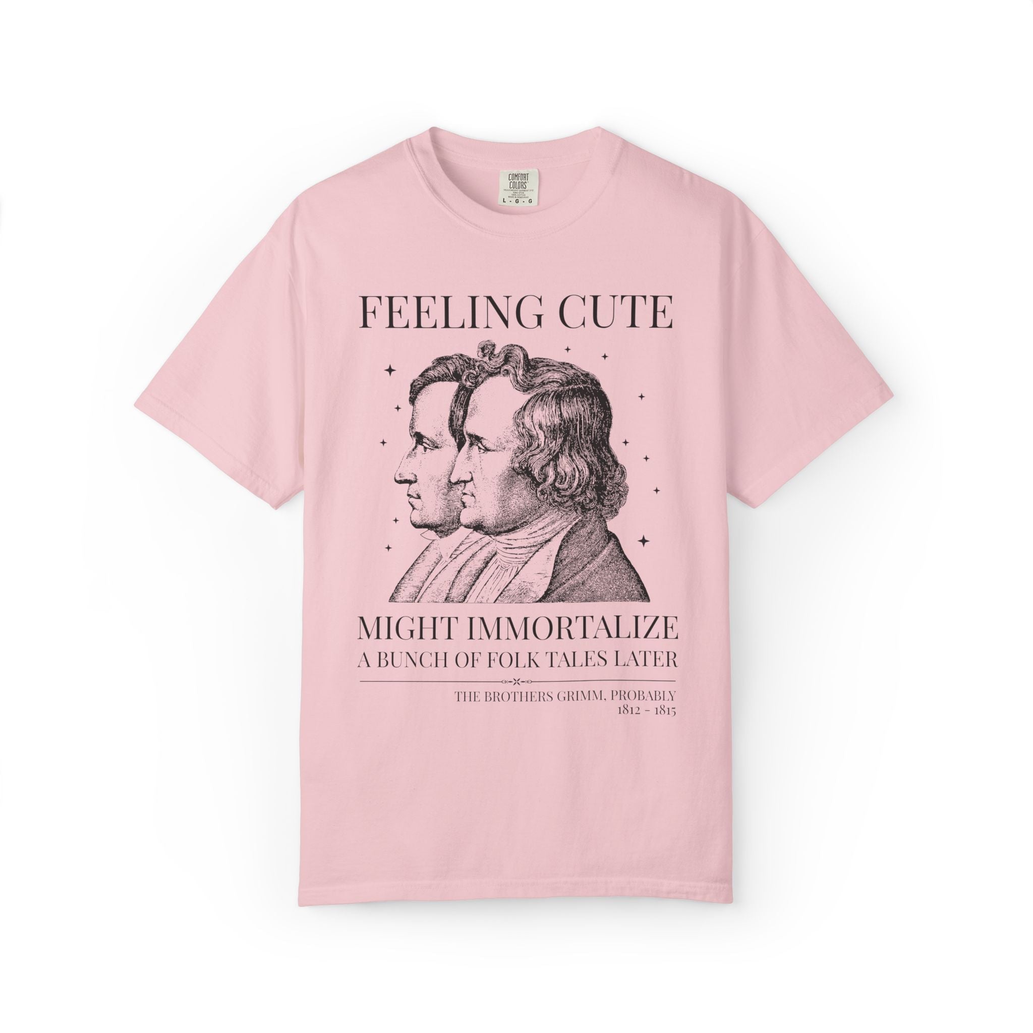 Brothers Grimm Bookish Fairy Tale Tee Shirt for Reader or Historian, 19th Century European Folklore Tee for Book Lover, Romance Writer - Opal and June