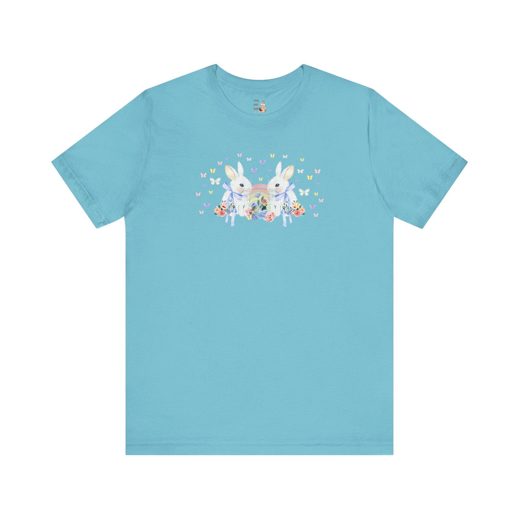 Bunnies with Butterflies Tee - Opal and June