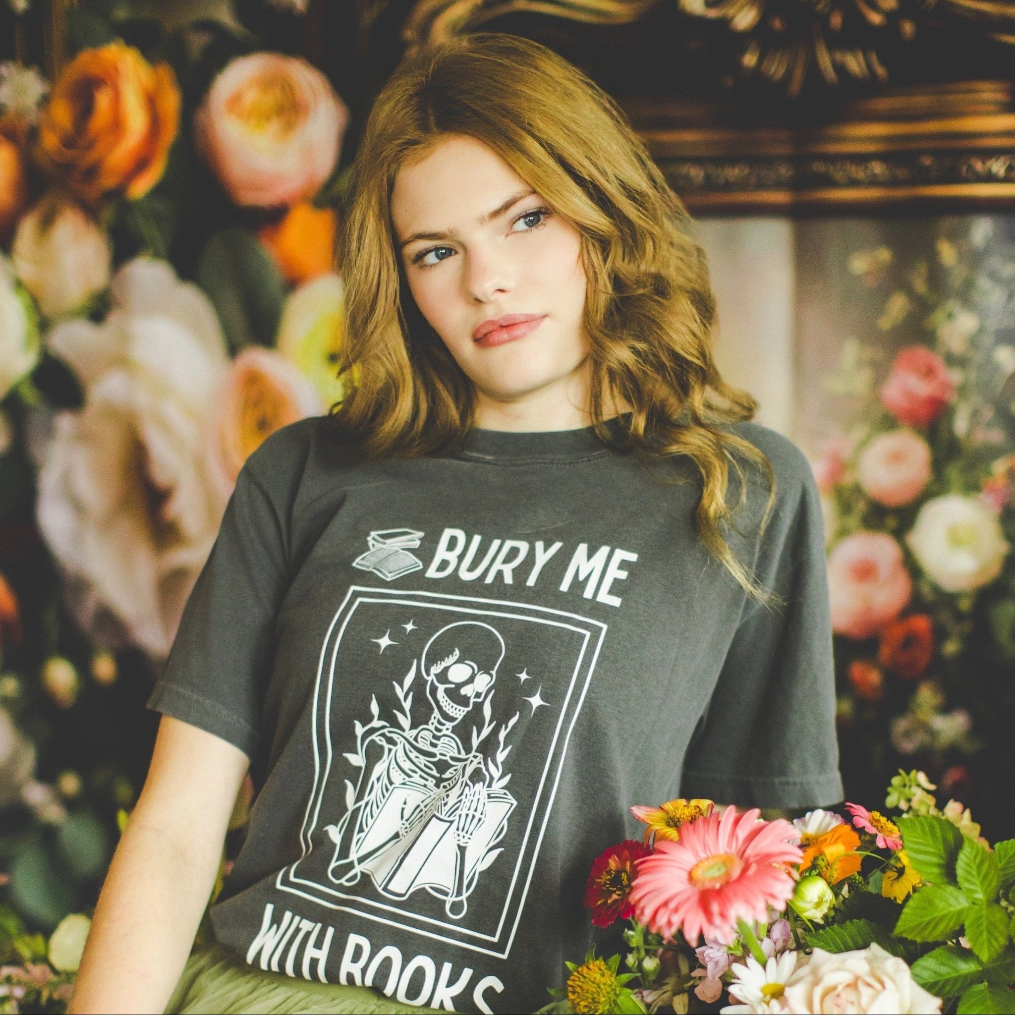Bury Me With Books Tee - Opal and June