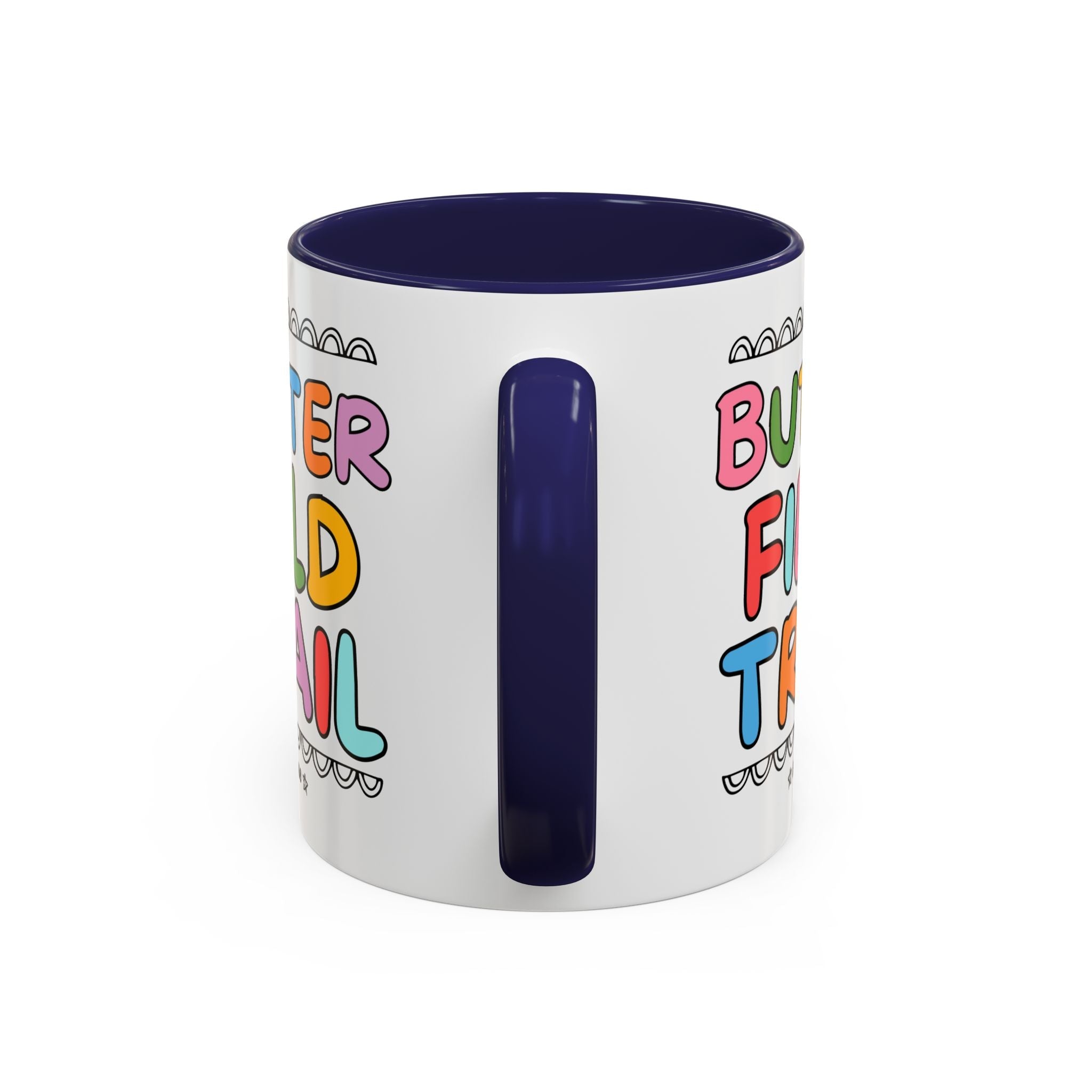 Butterfield Trail Elementary Coffee Mug: Rainbow Letters - Opal and June