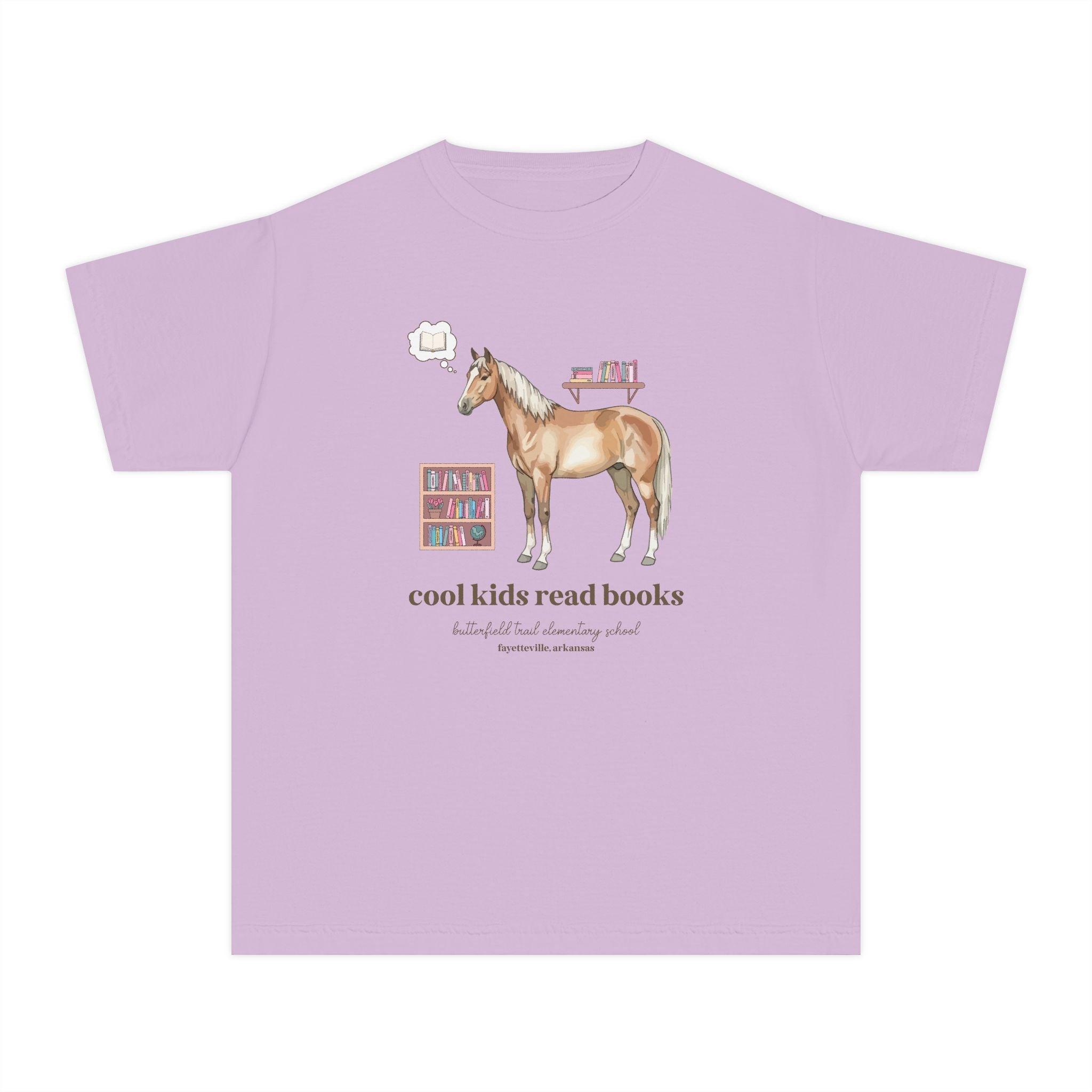 Butterfield Trail Elementary School Kids Tee Shirt: Cool Kids Read Books - Opal and June