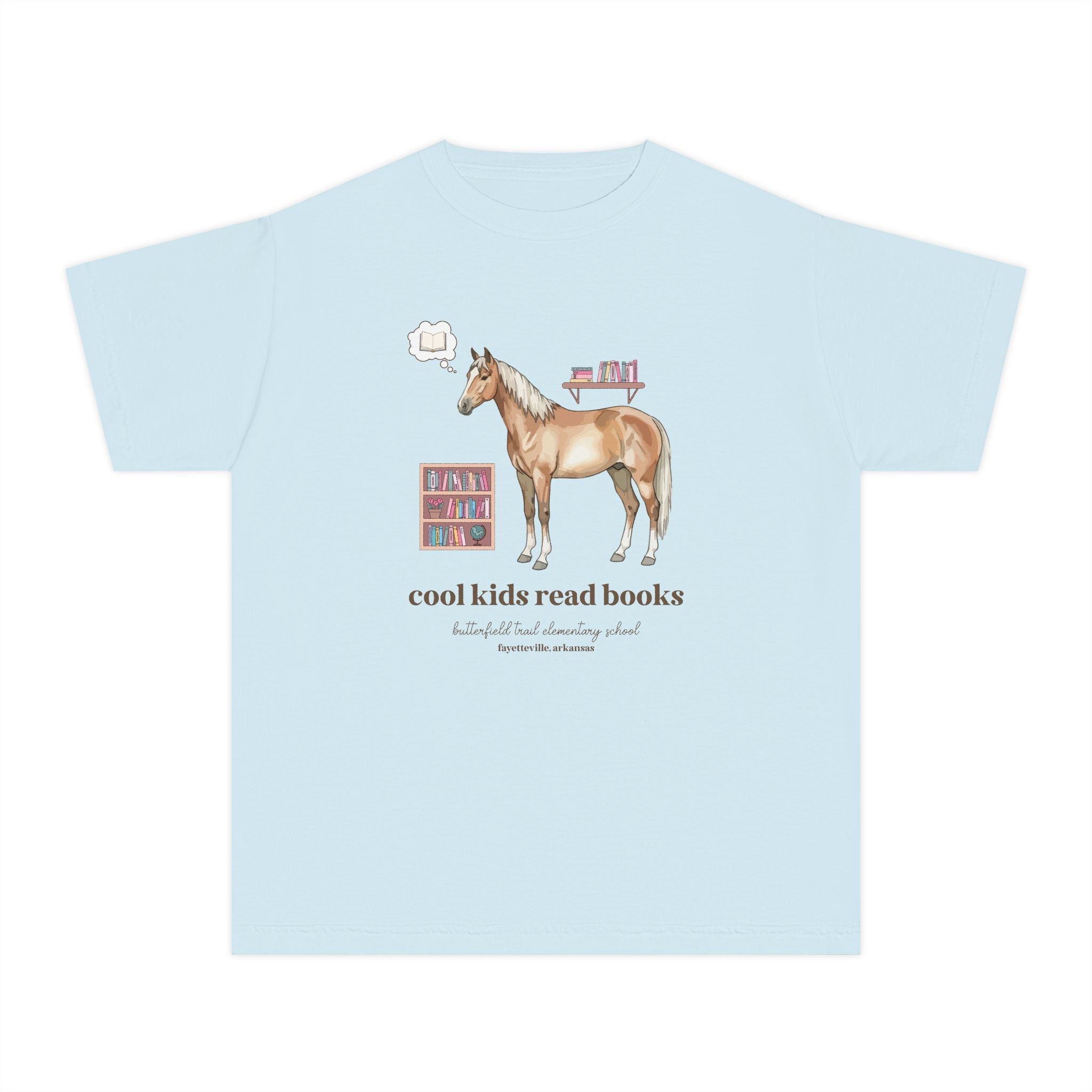 Butterfield Trail Elementary School Kids Tee Shirt: Cool Kids Read Books - Opal and June