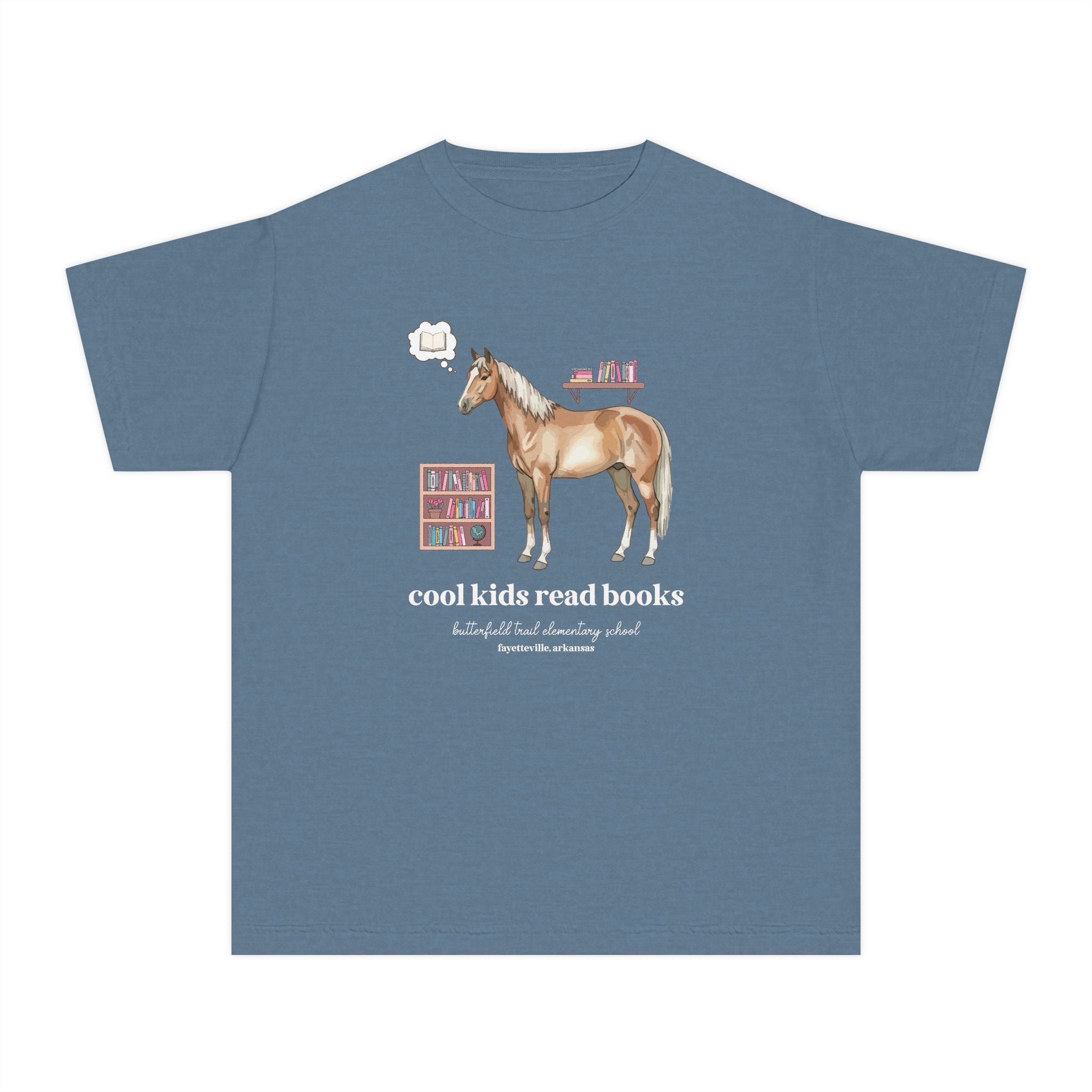 Butterfield Trail Elementary School Kids Tee Shirt: Cool Kids Read Books - Opal and June