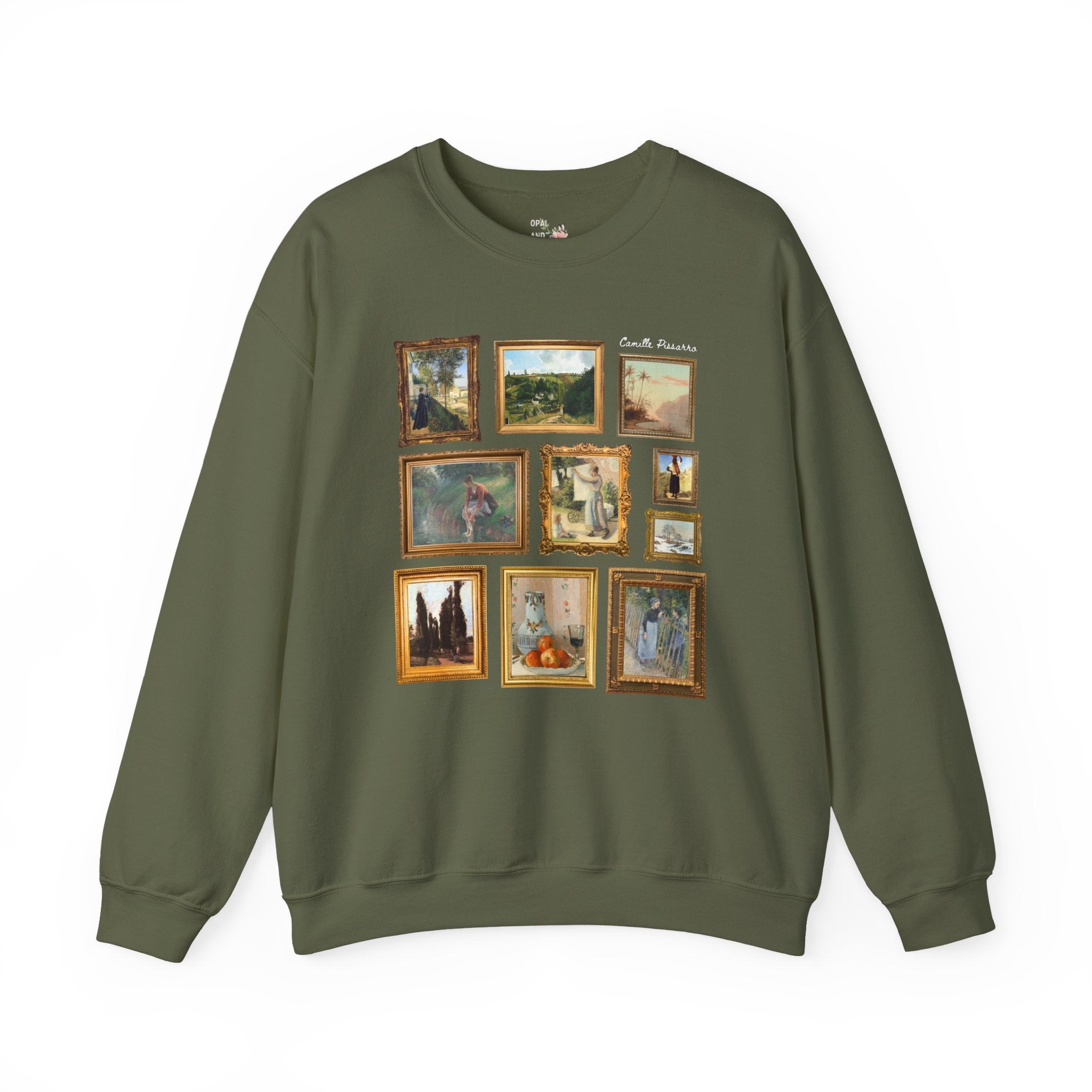 Camille Pissarro Art History Sweatshirt: Famous Impressionist Paintings, Post - Impressionist Art, 19th Century Art, Humanites Major Present - Opal and June