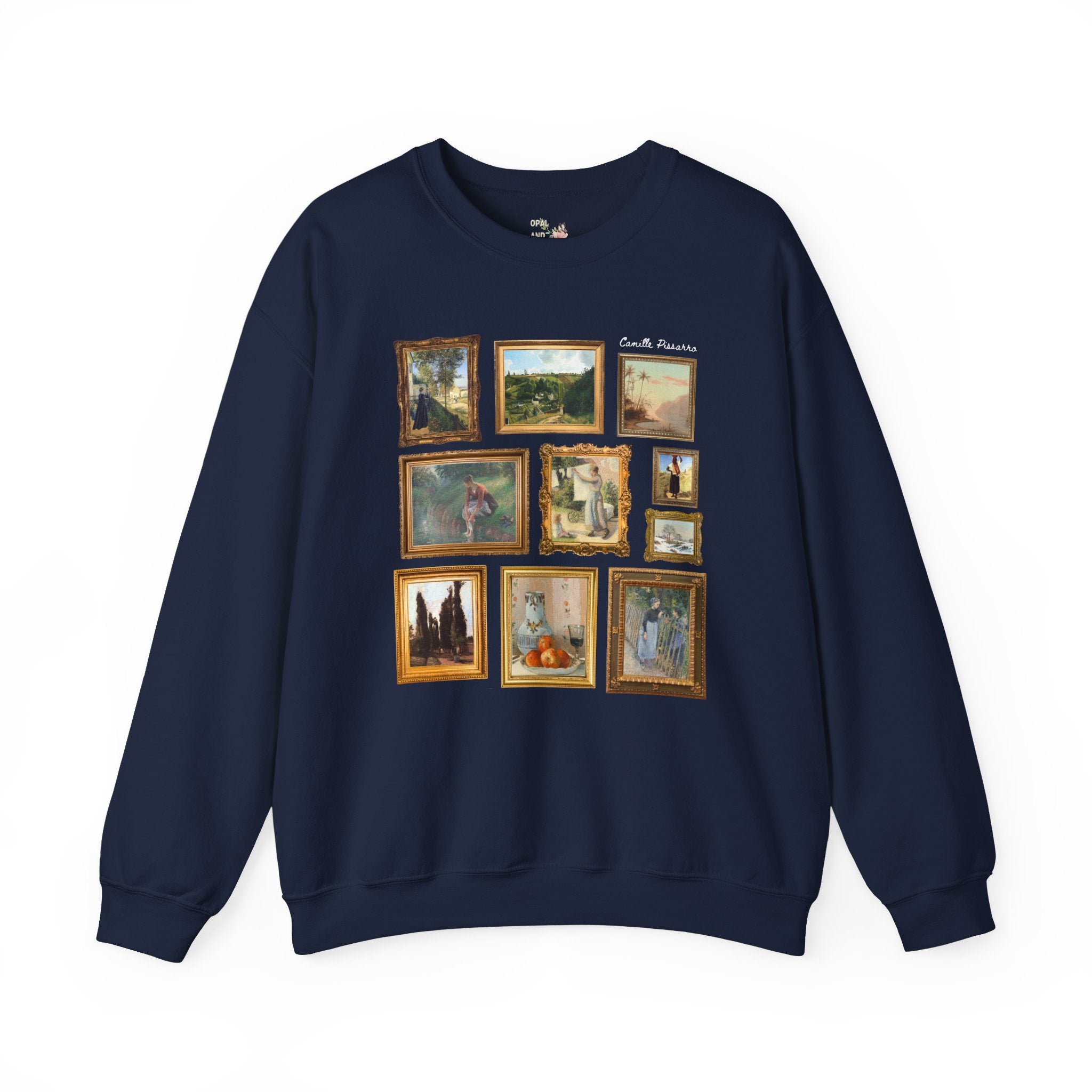 Camille Pissarro Art History Sweatshirt: Famous Impressionist Paintings, Post - Impressionist Art, 19th Century Art, Humanites Major Present - Opal and June