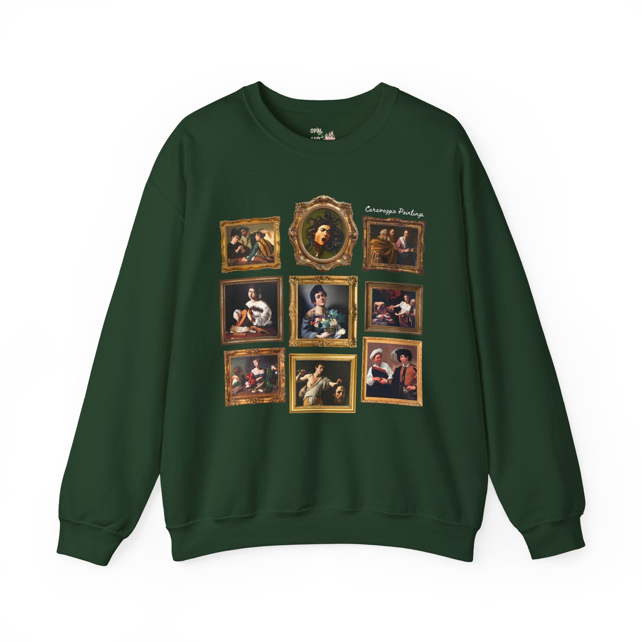 Caravaggio Paintings Art History Sweatshirt: Famous Paintings, 16th and 17th Century Italian Art Historian Gift, Baroque and Mannerism Art - Opal and June