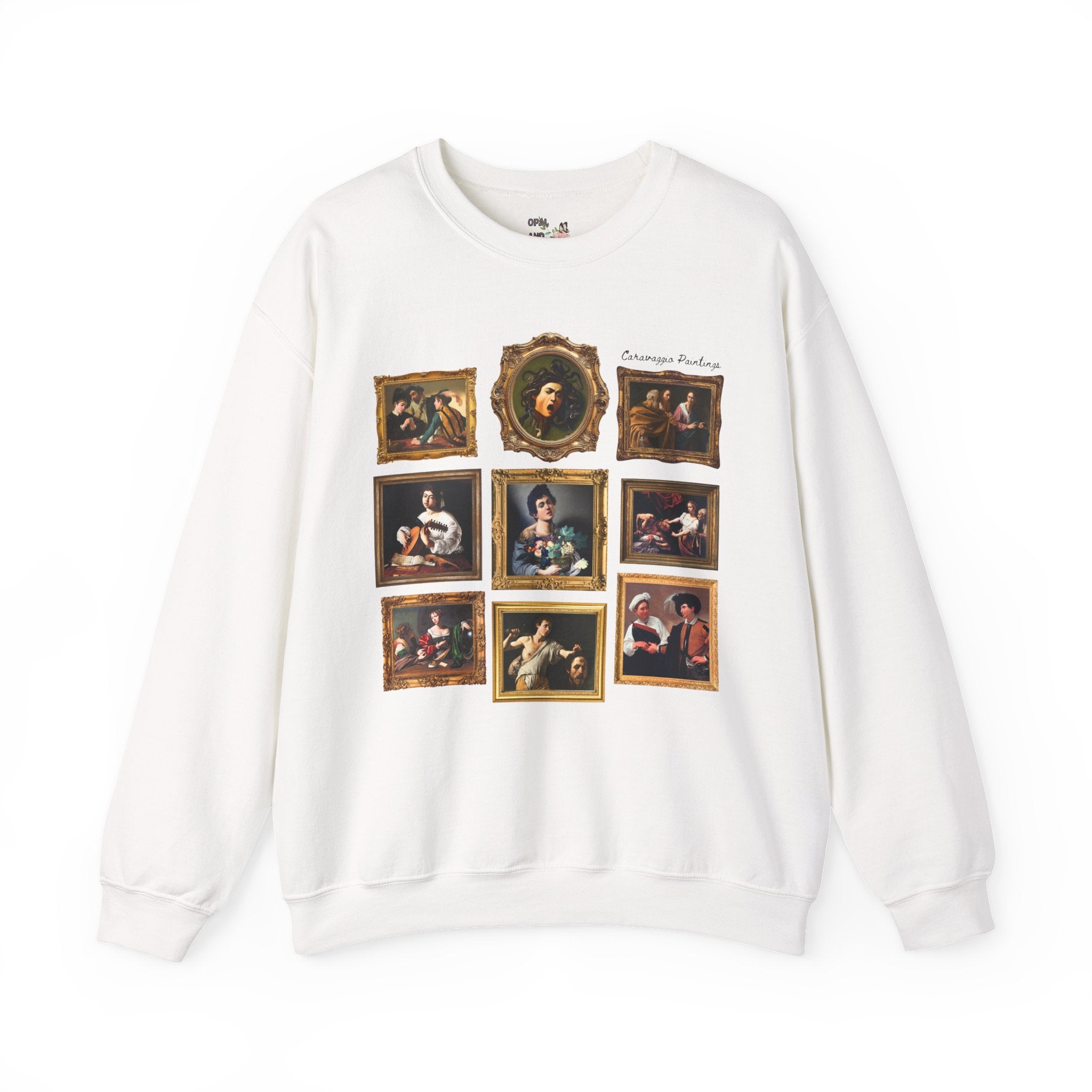 Caravaggio Paintings Art History Sweatshirt: Famous Paintings, 16th and 17th Century Italian Art Historian Gift, Baroque and Mannerism Art - Opal and June