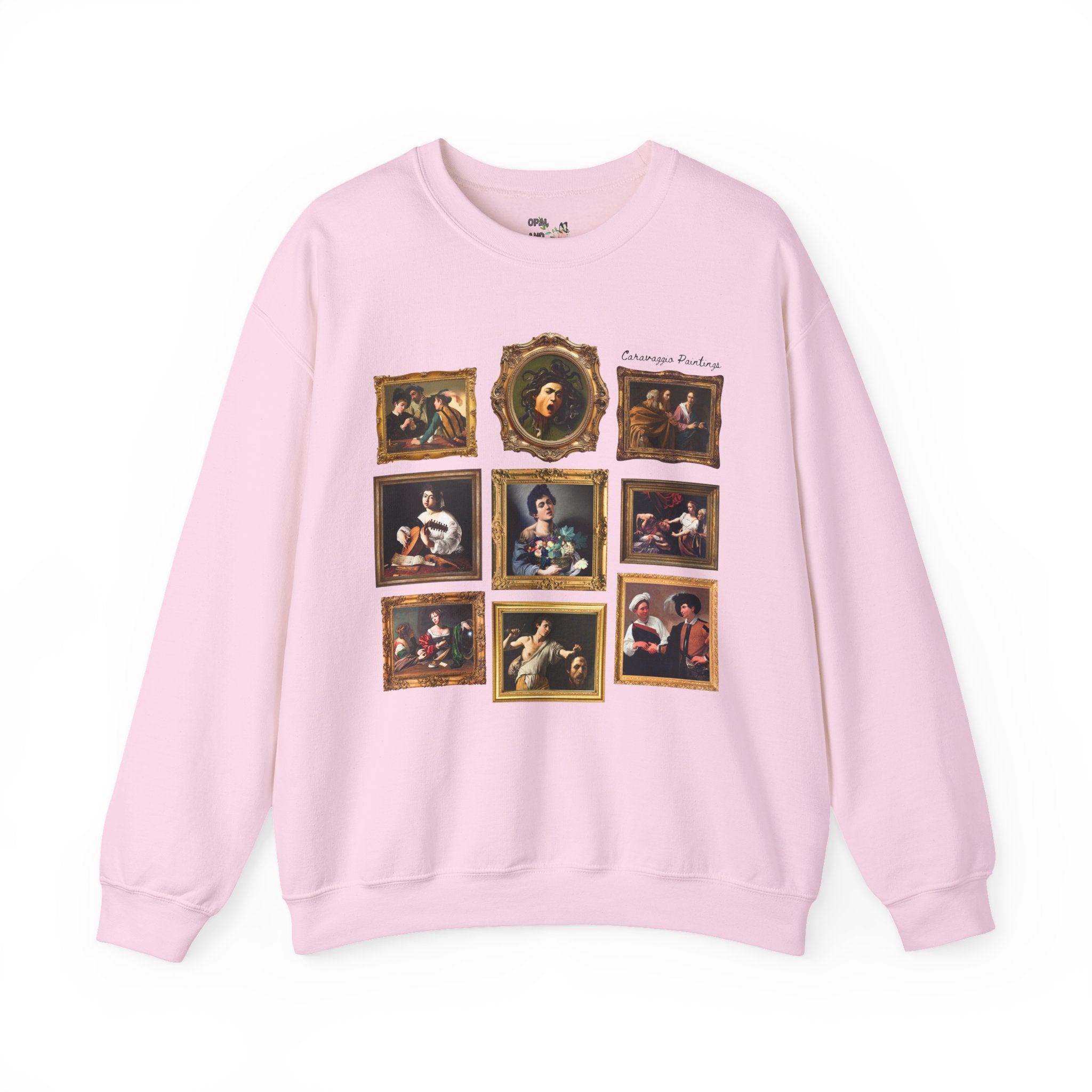 Caravaggio Paintings Art History Sweatshirt: Famous Paintings, 16th and 17th Century Italian Art Historian Gift, Baroque and Mannerism Art - Opal and June