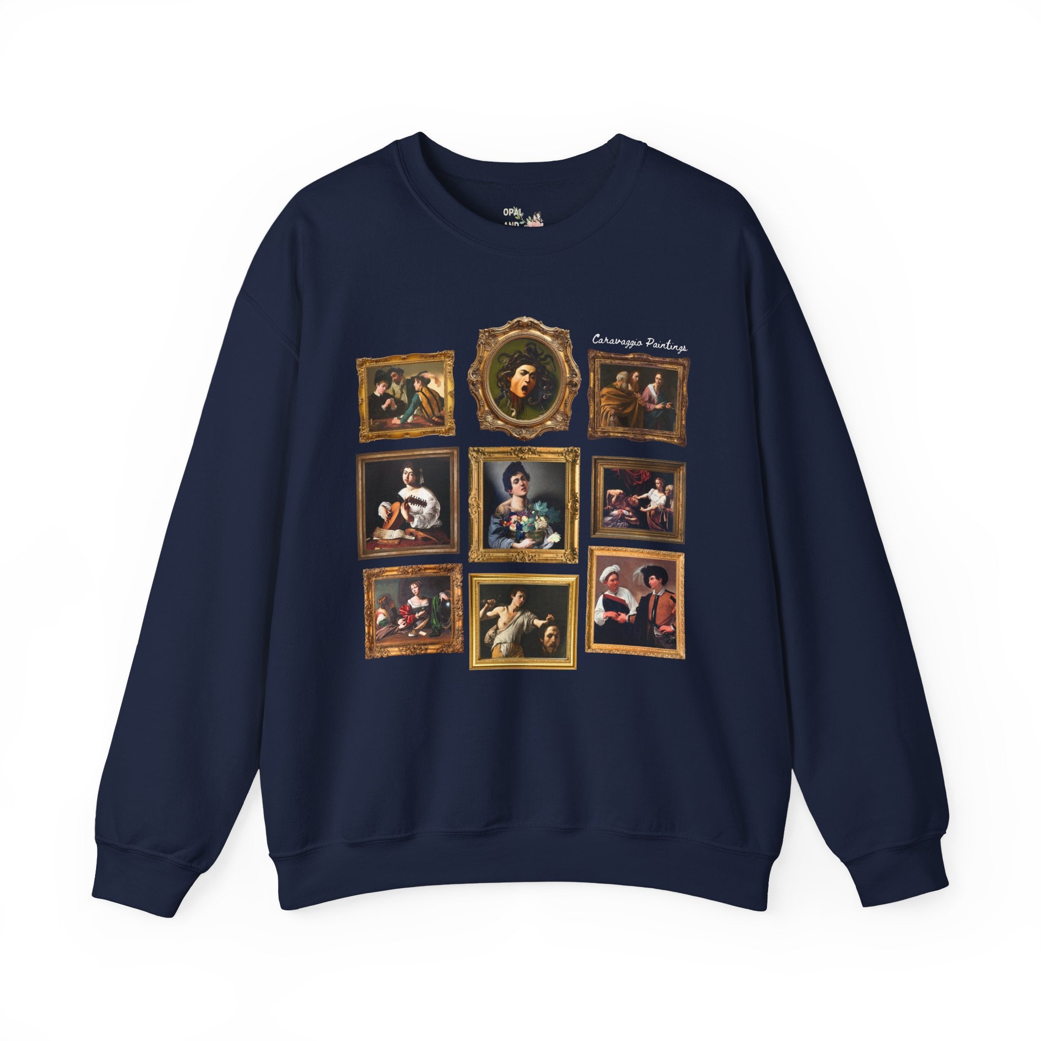 Caravaggio Paintings Art History Sweatshirt: Famous Paintings, 16th and 17th Century Italian Art Historian Gift, Baroque and Mannerism Art - Opal and June