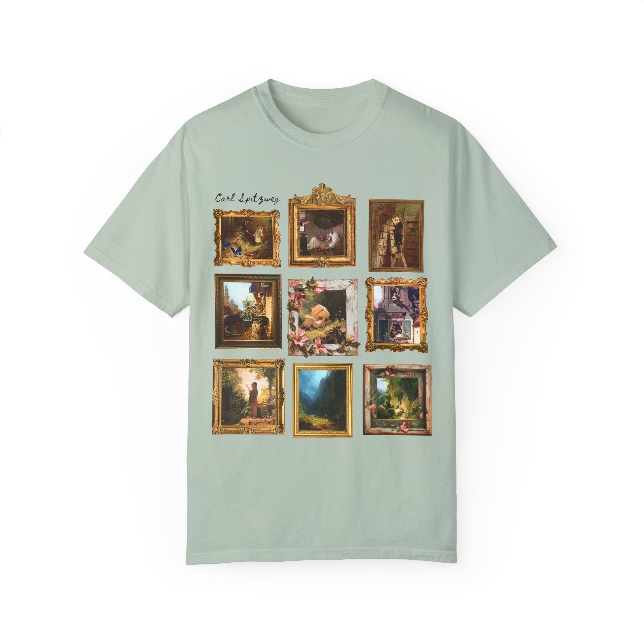 Carl Spitzweg European Art History Tee Shirt: Famous Paintings, German Romanticism Art Movement, 19th Century Artwork, Humanities Major Gift - Opal and June
