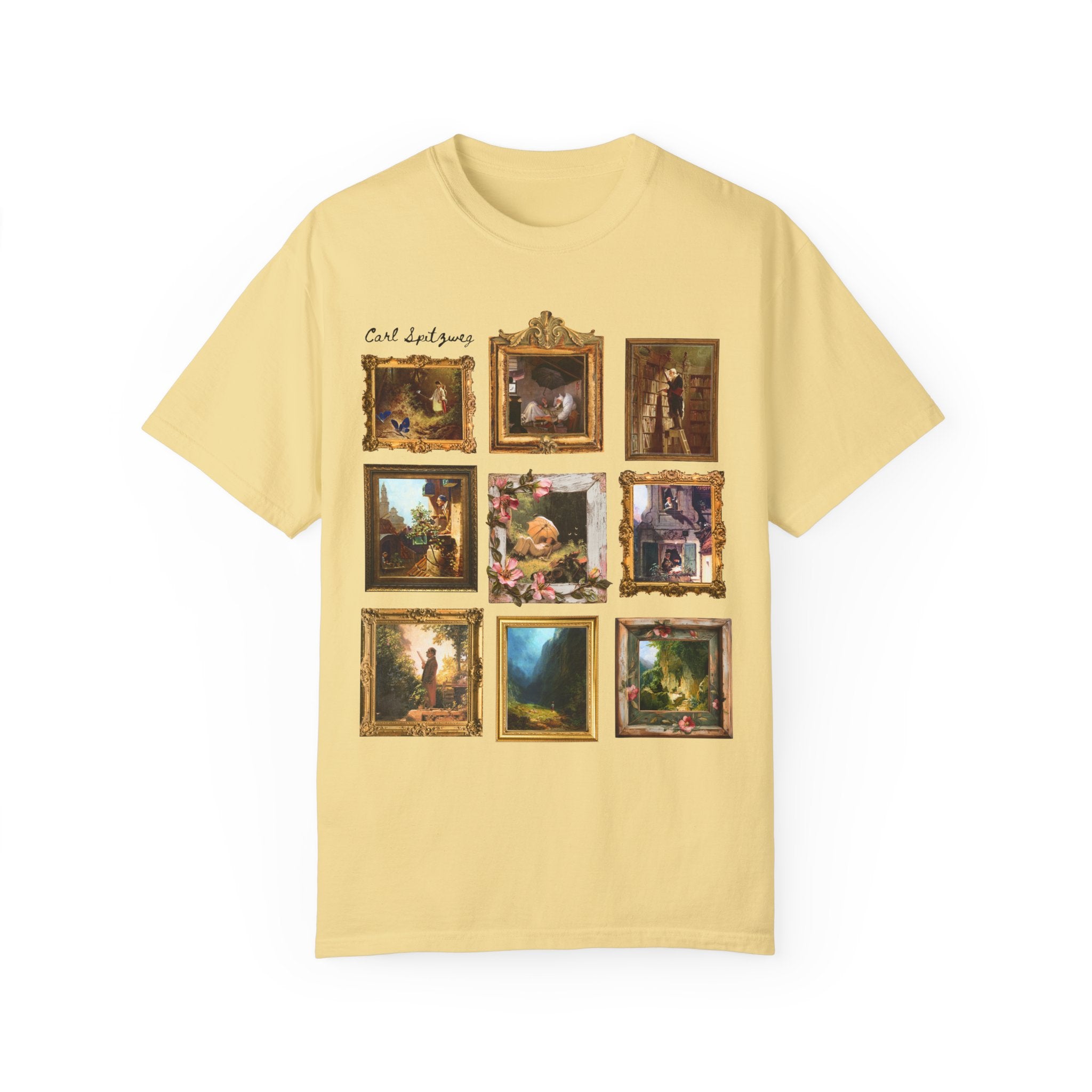 Carl Spitzweg European Art History Tee Shirt: Famous Paintings, German Romanticism Art Movement, 19th Century Artwork, Humanities Major Gift - Opal and June