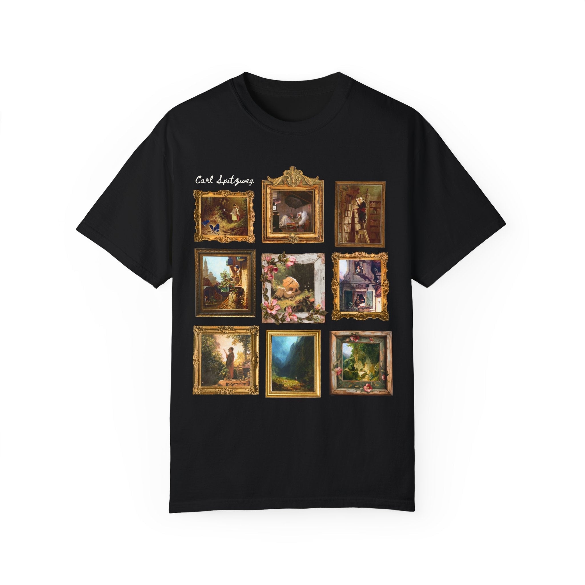 Carl Spitzweg European Art History Tee Shirt: Famous Paintings, German Romanticism Art Movement, 19th Century Artwork, Humanities Major Gift - Opal and June