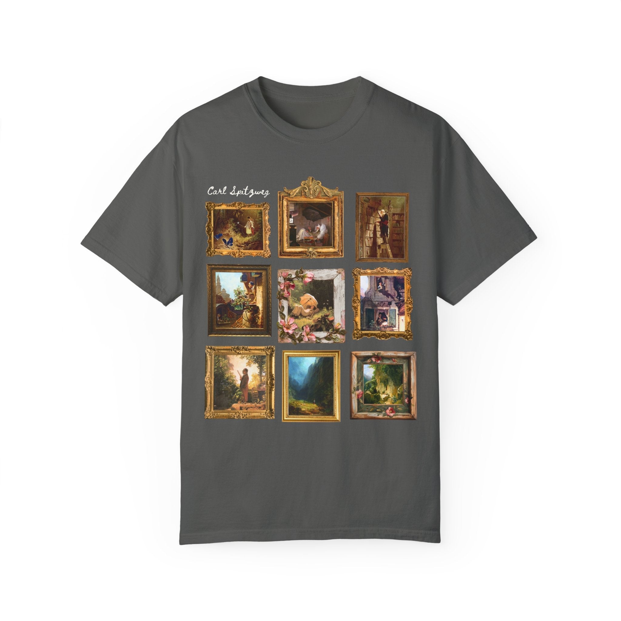 Carl Spitzweg European Art History Tee Shirt: Famous Paintings, German Romanticism Art Movement, 19th Century Artwork, Humanities Major Gift - Opal and June