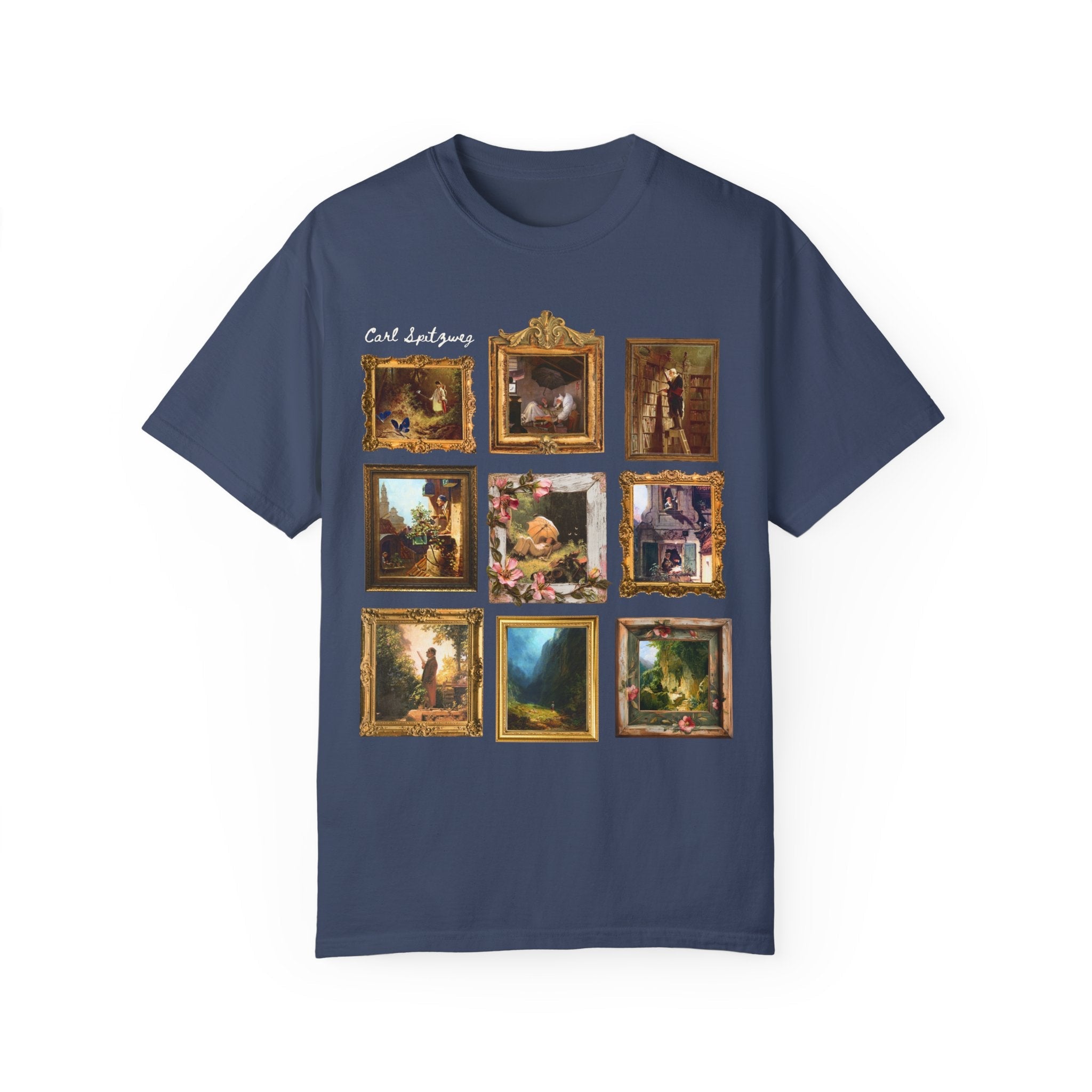 Carl Spitzweg European Art History Tee Shirt: Famous Paintings, German Romanticism Art Movement, 19th Century Artwork, Humanities Major Gift - Opal and June