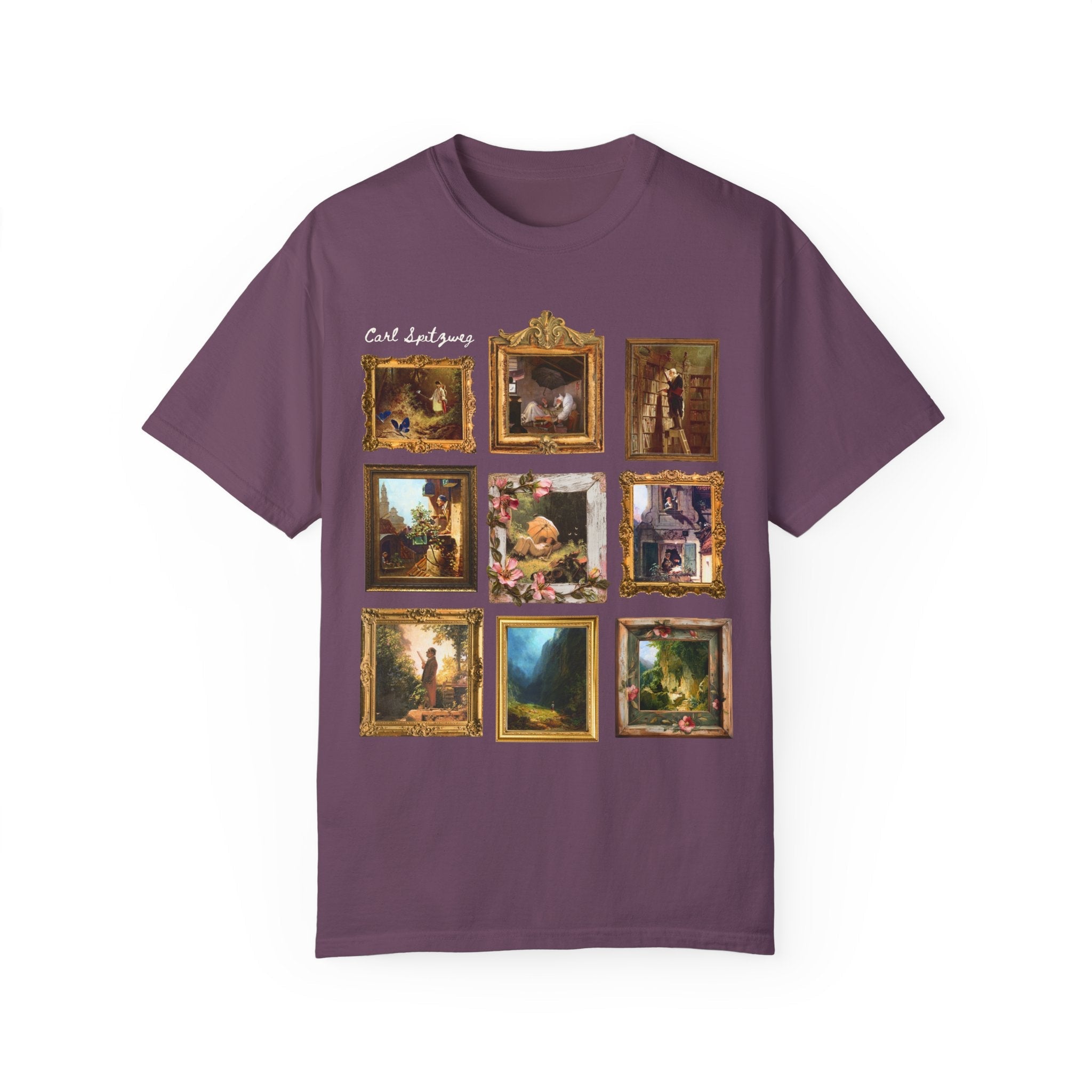 Carl Spitzweg European Art History Tee Shirt: Famous Paintings, German Romanticism Art Movement, 19th Century Artwork, Humanities Major Gift - Opal and June