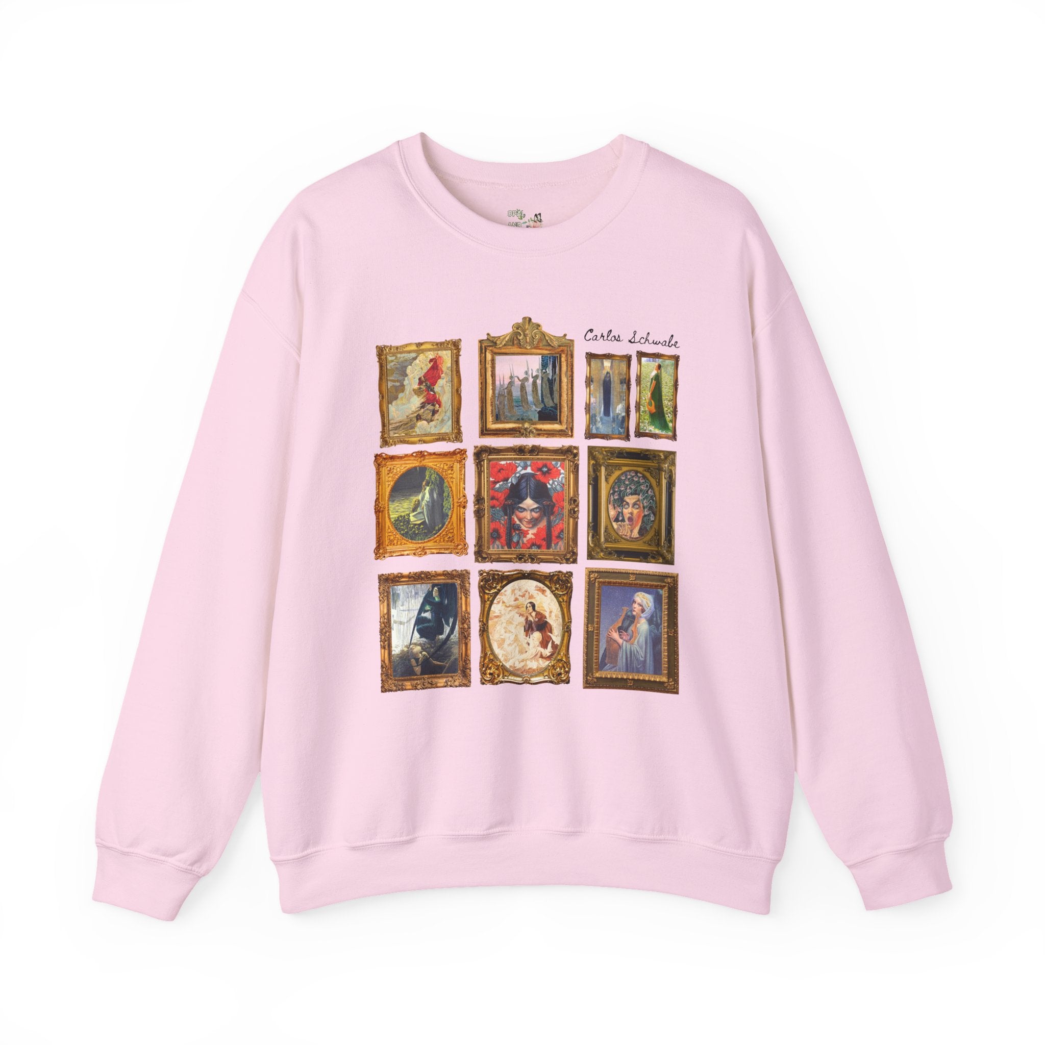 Carlos Schwabe Symbolism Art History Sweatshirt: Famous Paintings, 19th Century Mythological Art History Gift, Spooky Humanities Major Shirt - Opal and June