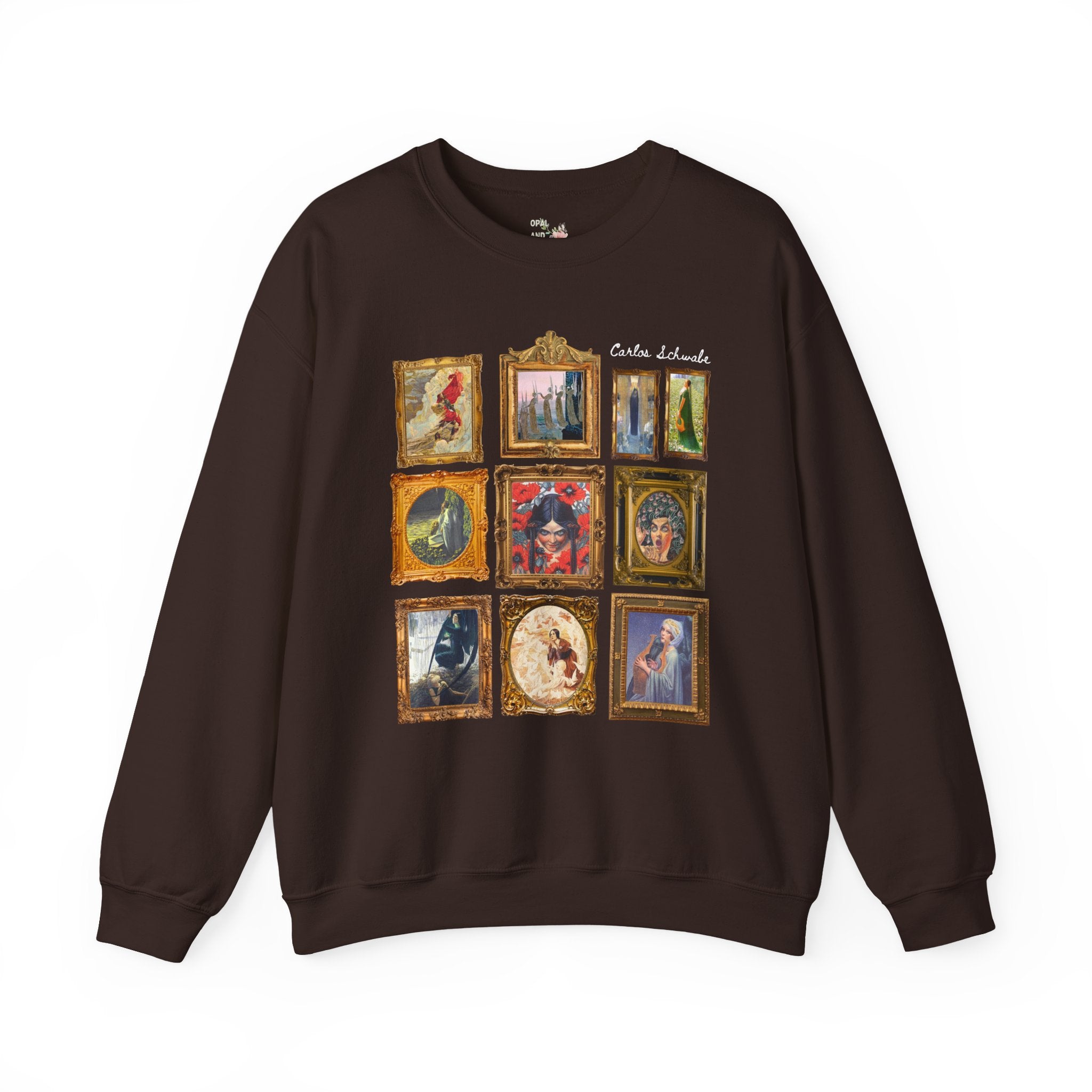 Carlos Schwabe Symbolism Art History Sweatshirt: Famous Paintings, 19th Century Mythological Art History Gift, Spooky Humanities Major Shirt - Opal and June