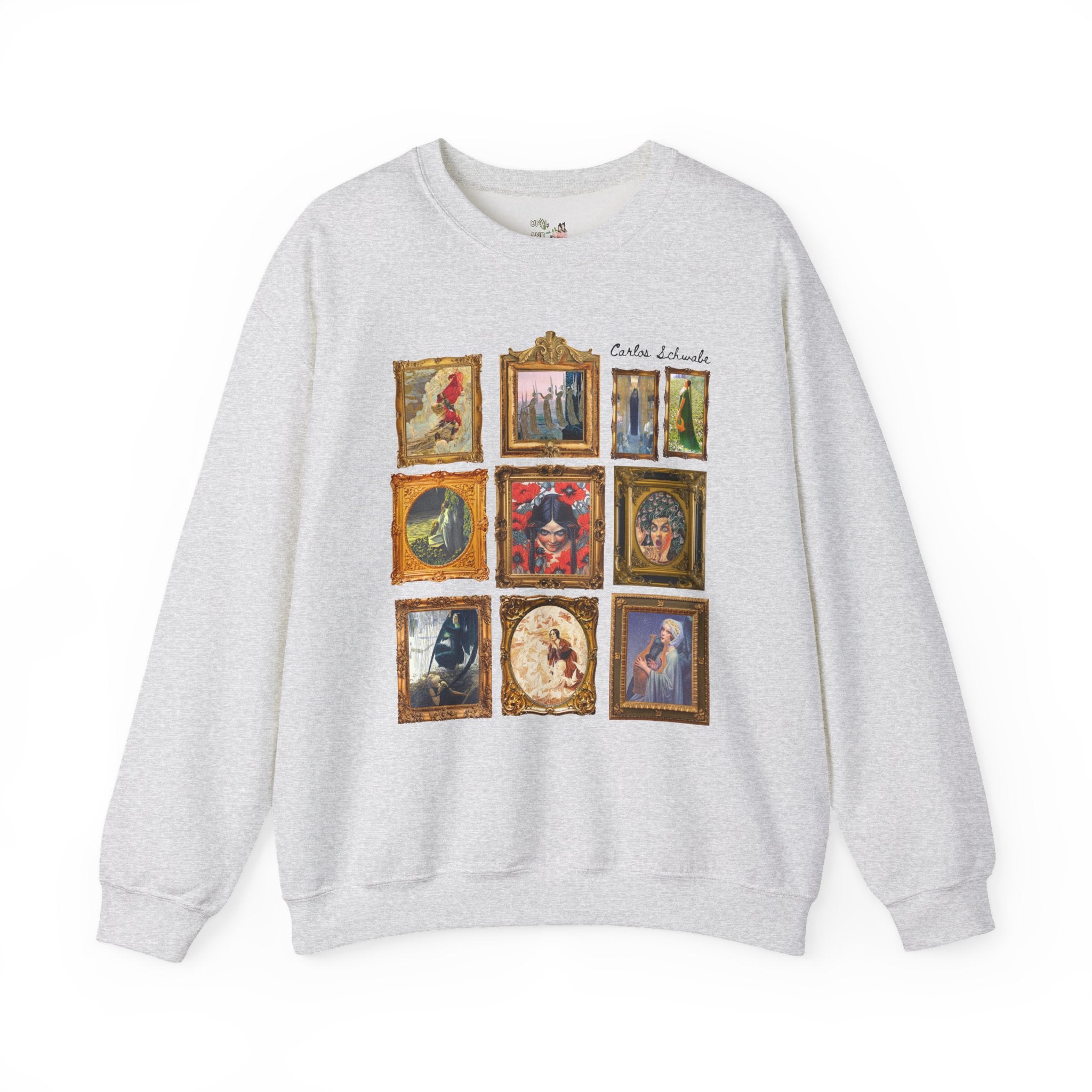 Carlos Schwabe Symbolism Art History Sweatshirt: Famous Paintings, 19th Century Mythological Art History Gift, Spooky Humanities Major Shirt - Opal and June