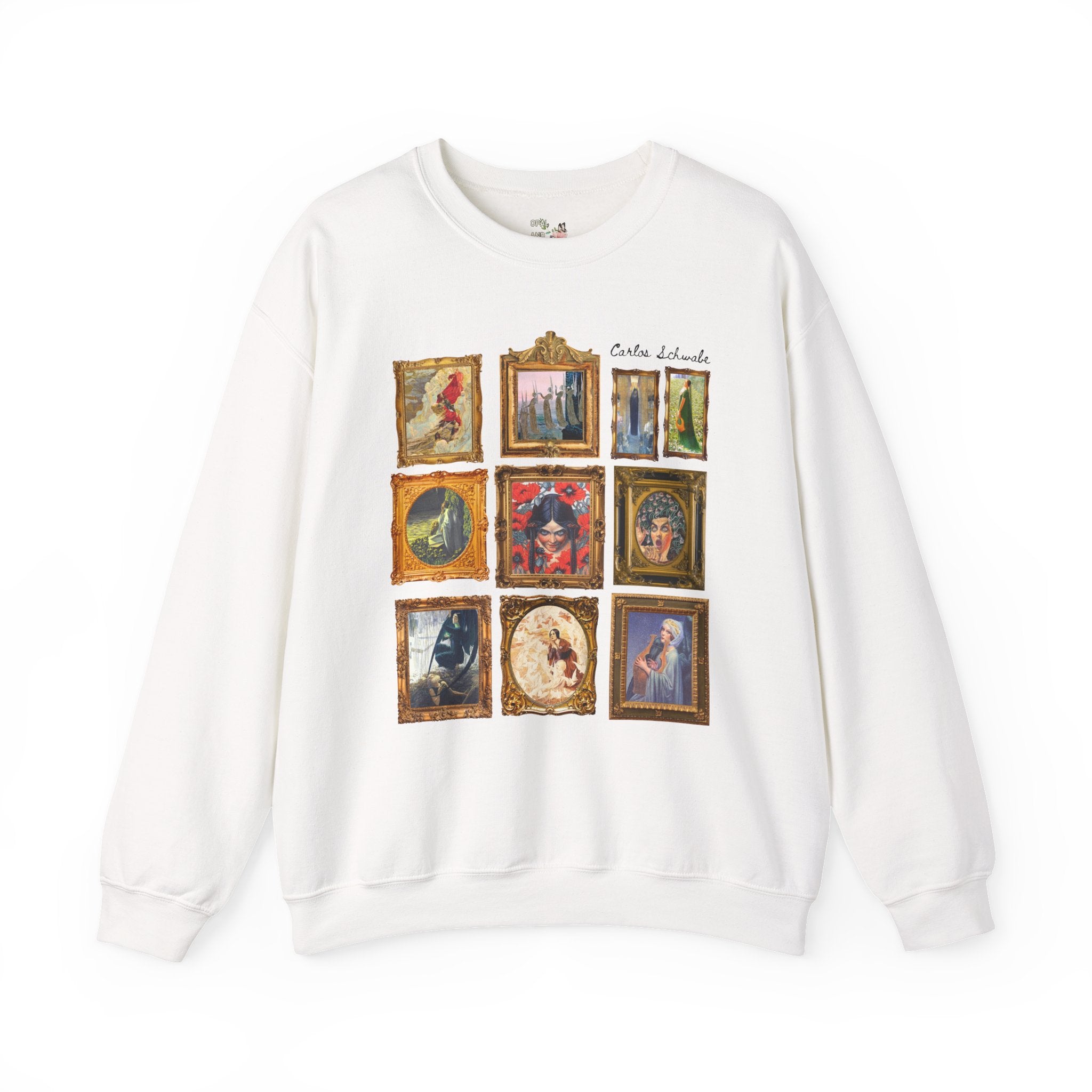 Carlos Schwabe Symbolism Art History Sweatshirt: Famous Paintings, 19th Century Mythological Art History Gift, Spooky Humanities Major Shirt - Opal and June