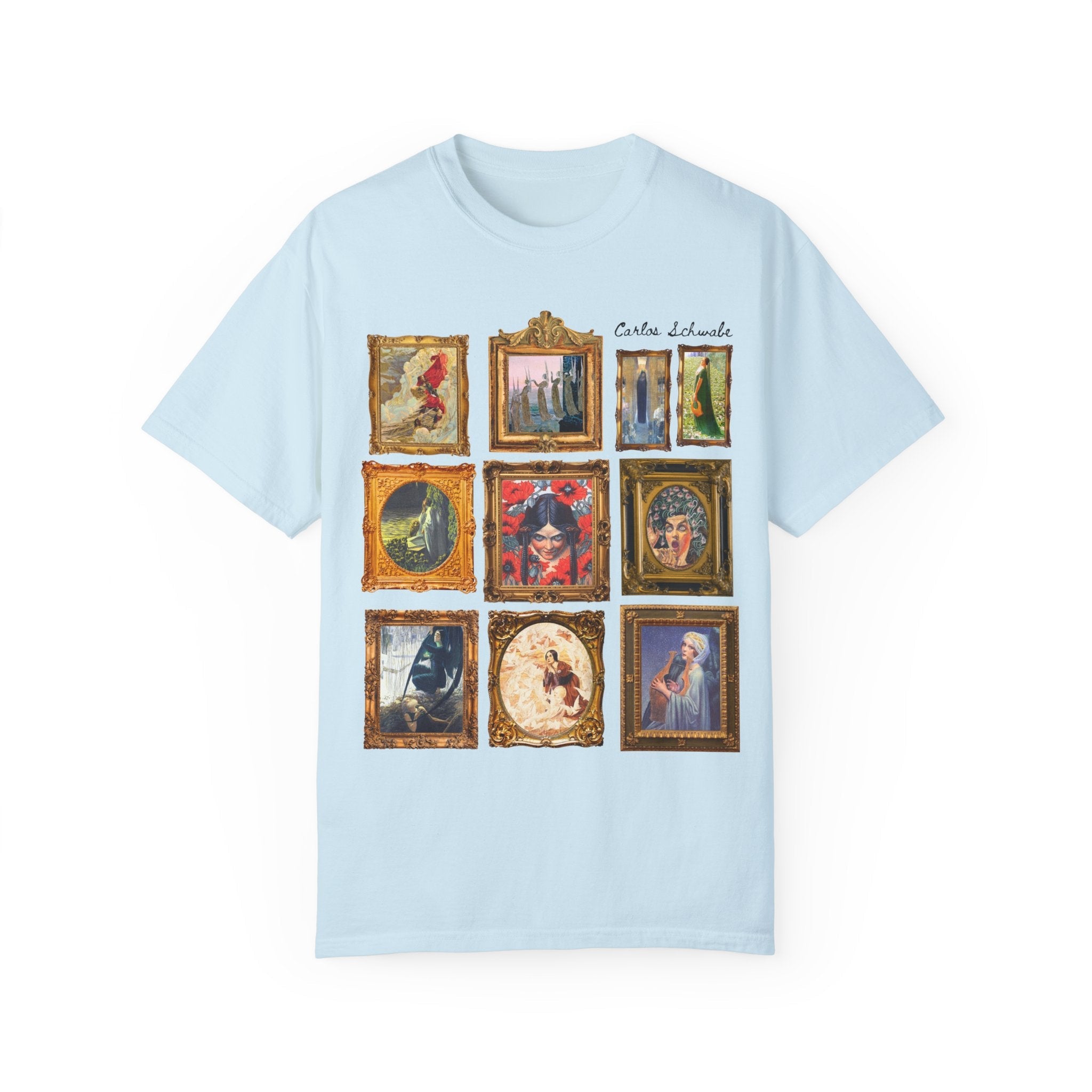 Carlos Schwabe Symbolism Art History Tee Shirt: Famous Paintings, 19th Century Mythological Art History Gift, Spooky Humanities Major Shirt - Opal and June