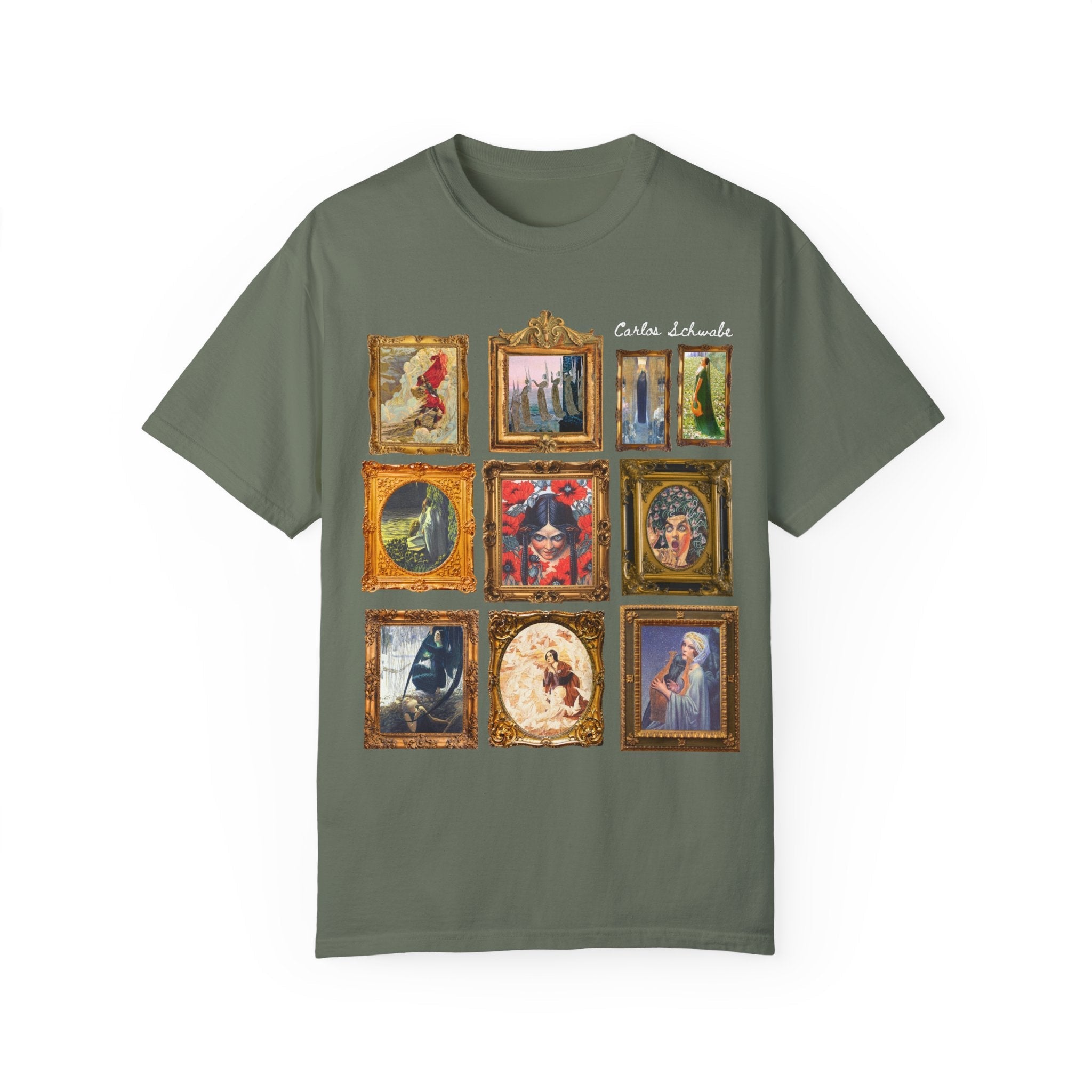 Carlos Schwabe Symbolism Art History Tee Shirt: Famous Paintings, 19th Century Mythological Art History Gift, Spooky Humanities Major Shirt - Opal and June