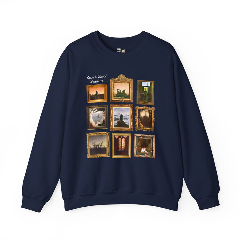 Caspar David Friedrich: German Ary History Sweatshirt, 19th Century European Romantic Art Landscapes, Famous Paintings, Humanities Major - Opal and June