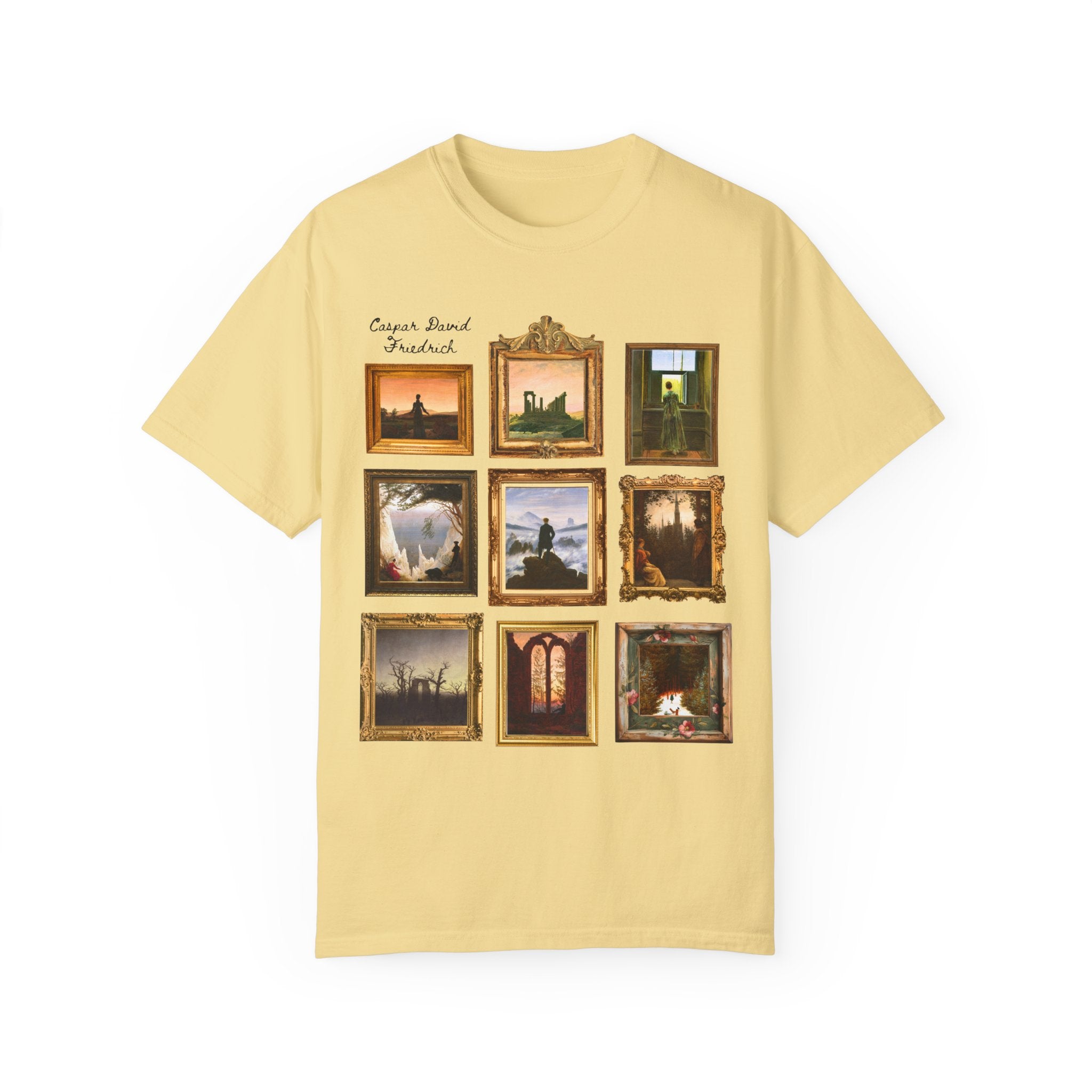 Caspar David Friedrich: German Ary History Tee Shirt, 19th Century European Art, Famous Paintings, Romantic Art Landscapes, Humanities Major - Opal and June