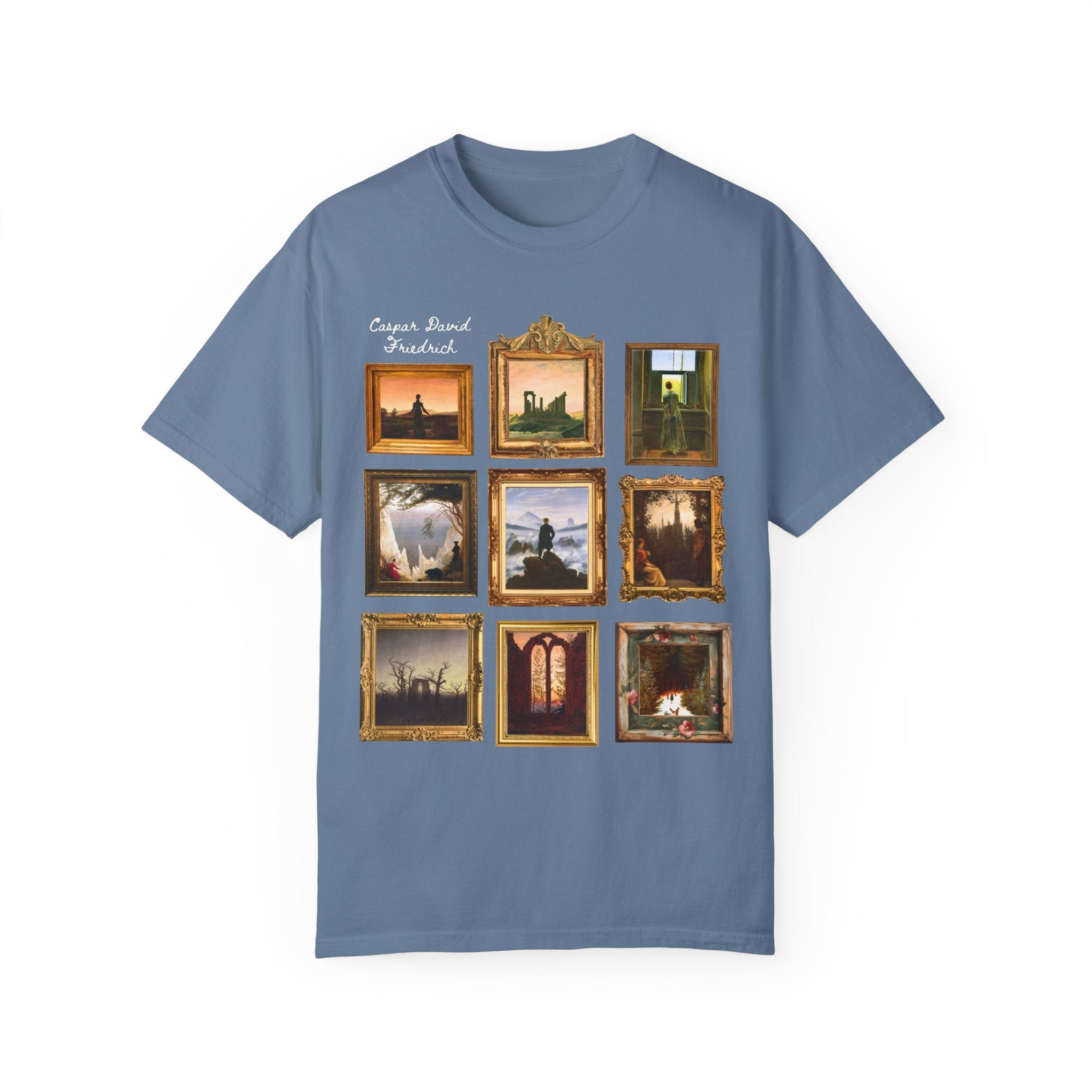 Caspar David Friedrich: German Ary History Tee Shirt, 19th Century European Art, Famous Paintings, Romantic Art Landscapes, Humanities Major - Opal and June