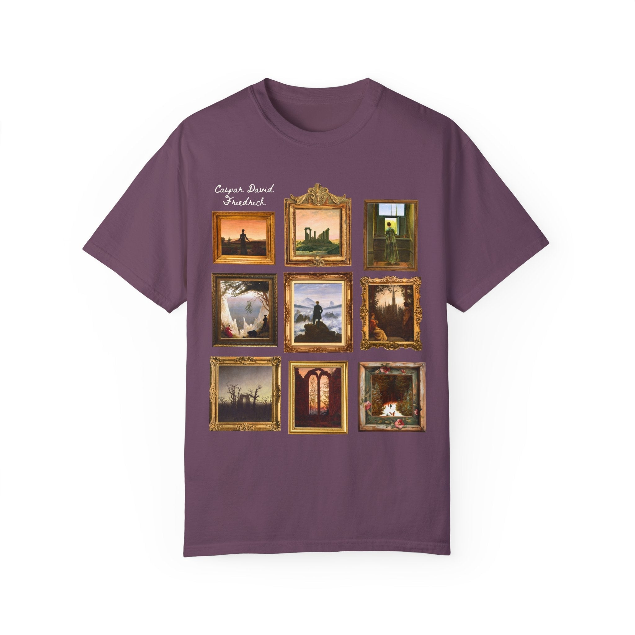 Caspar David Friedrich: German Ary History Tee Shirt, 19th Century European Art, Famous Paintings, Romantic Art Landscapes, Humanities Major - Opal and June