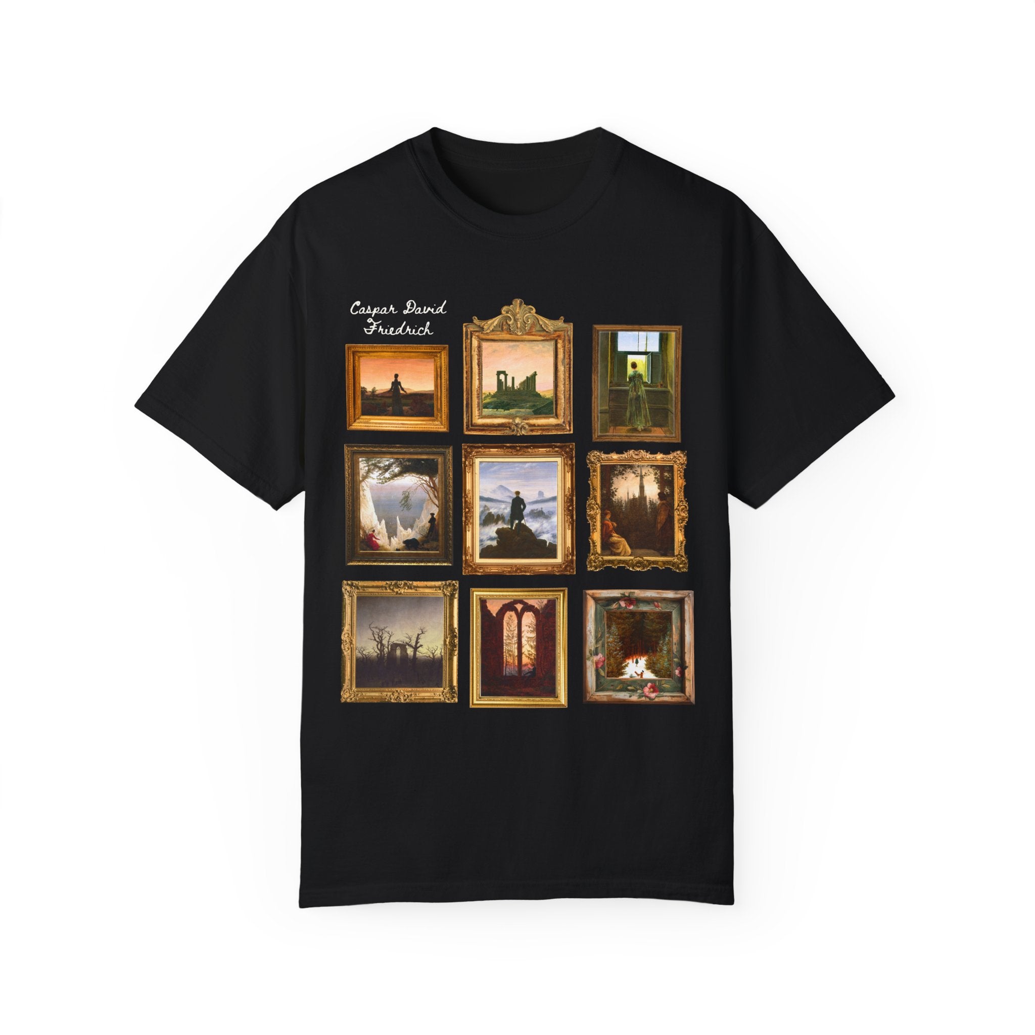 Caspar David Friedrich: German Ary History Tee Shirt, 19th Century European Art, Famous Paintings, Romantic Art Landscapes, Humanities Major - Opal and June