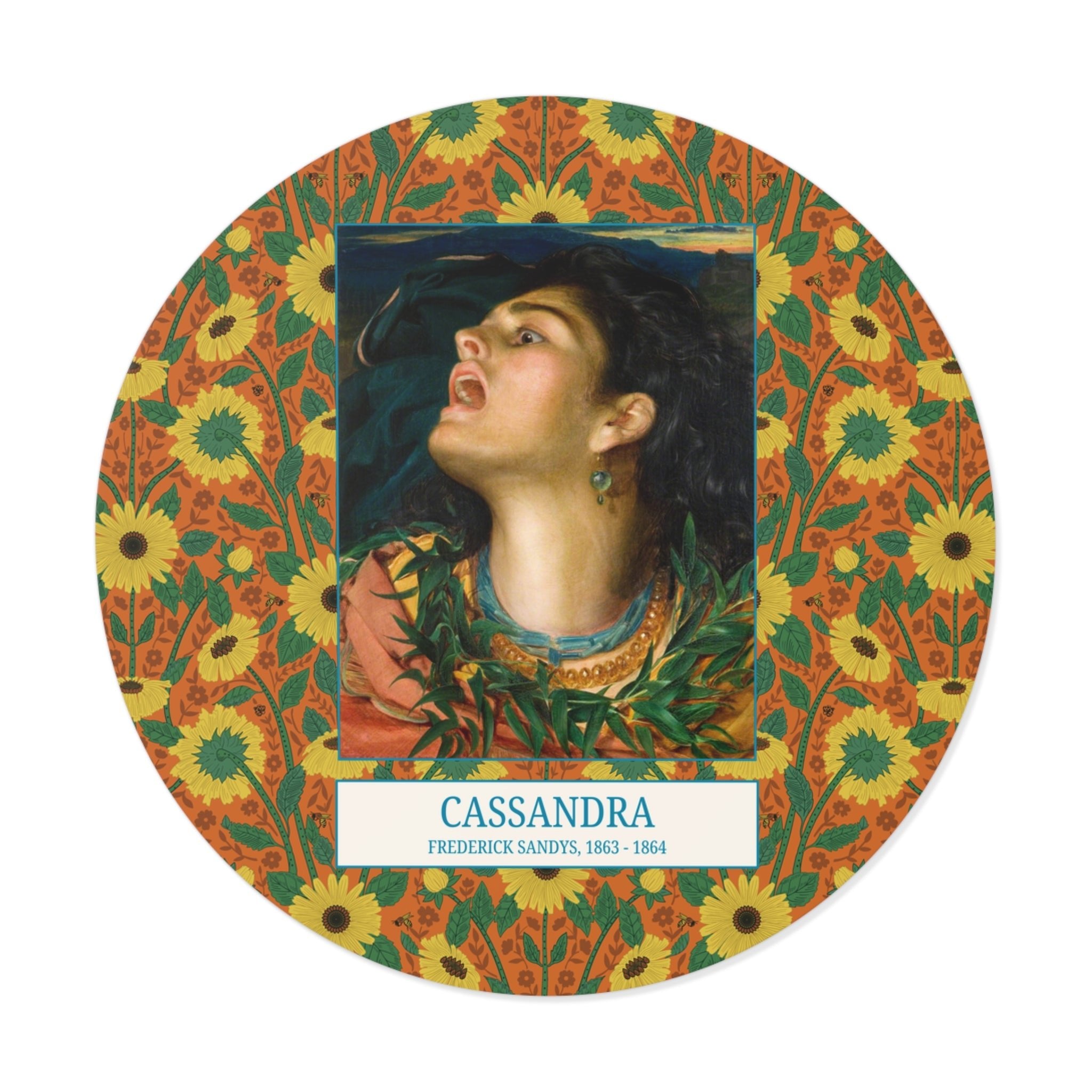 Cassandra Greek Mythology Art History Sticker - Opal and June
