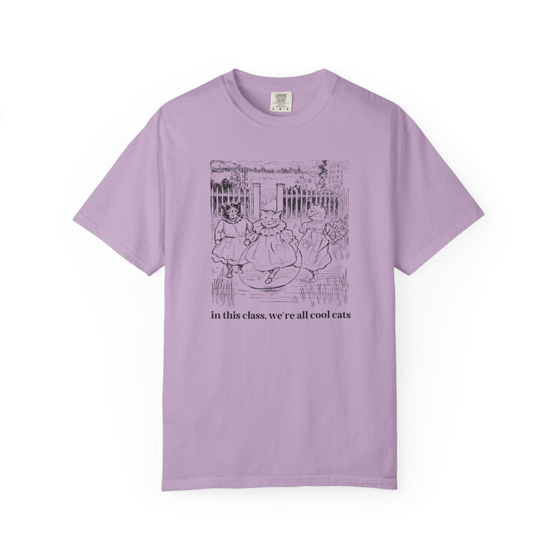 Cat Lover Teacher Tee Shirt for High School Teacher Who Loves Kittens, Funny Saying Animal Lover Fourth Grade Teacher, Silly Dreamcore Tee - Opal and June