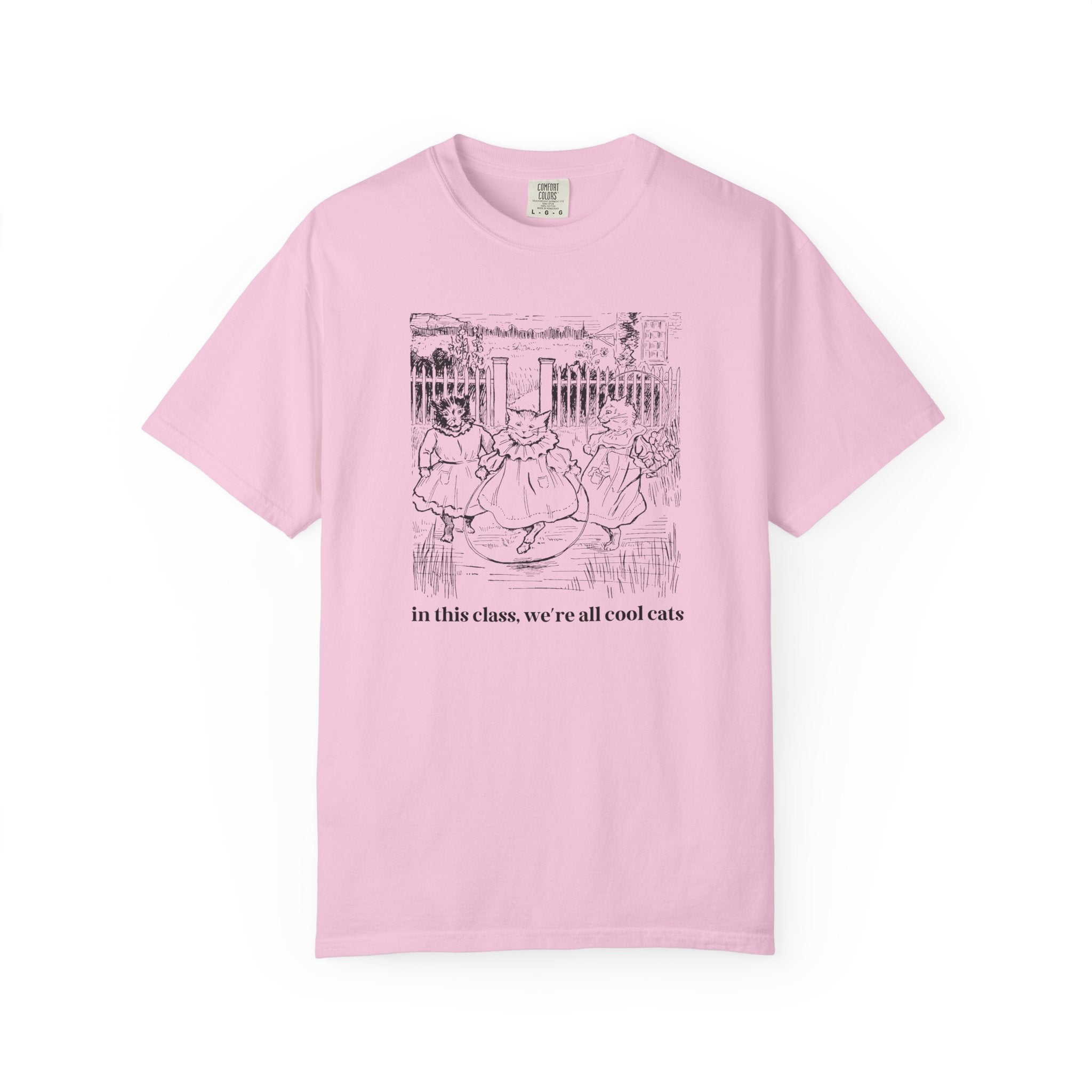 Cat Lover Teacher Tee Shirt for High School Teacher Who Loves Kittens, Funny Saying Animal Lover Fourth Grade Teacher, Silly Dreamcore Tee - Opal and June