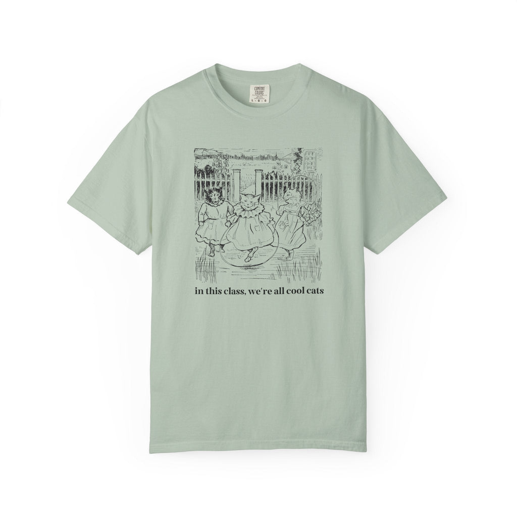 Cat Lover Teacher Tee Shirt for High School Teacher Who Loves Kittens, Funny Saying Animal Lover Fourth Grade Teacher, Silly Dreamcore Tee - Opal and June