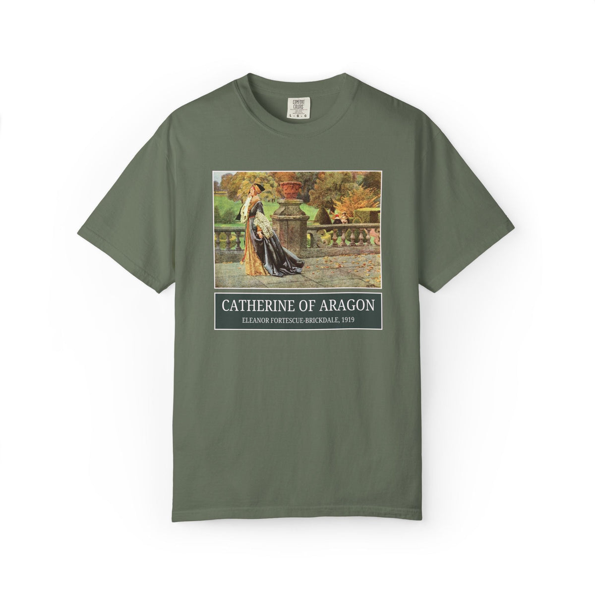 Catherine of Aragon Tudor History Art History Buff Tee Shirt, Famous Painting by Eleanor Fortescue-Brickdale, European Royal History Tee - Opal and June