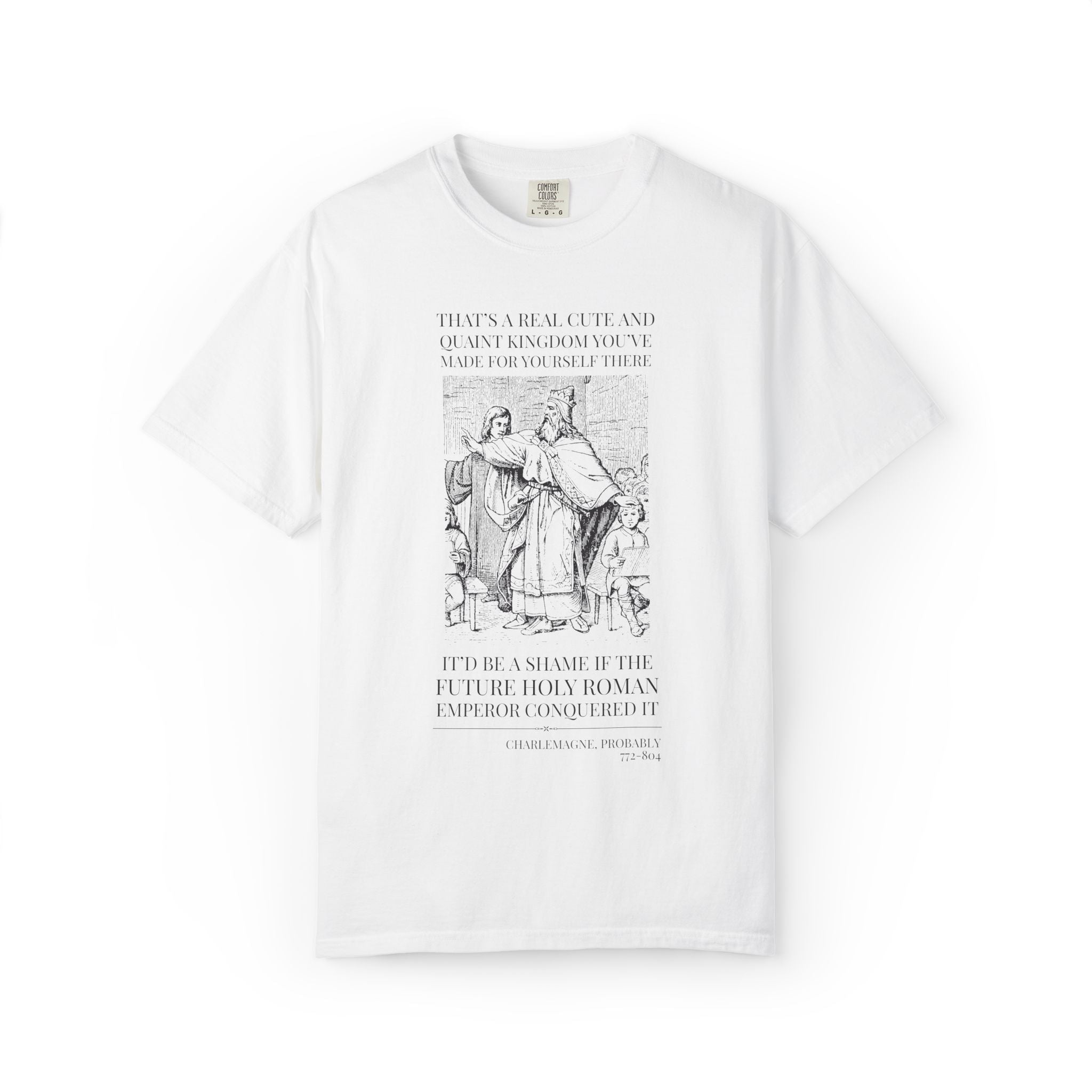 Charlemagne European History Tee - Opal and June