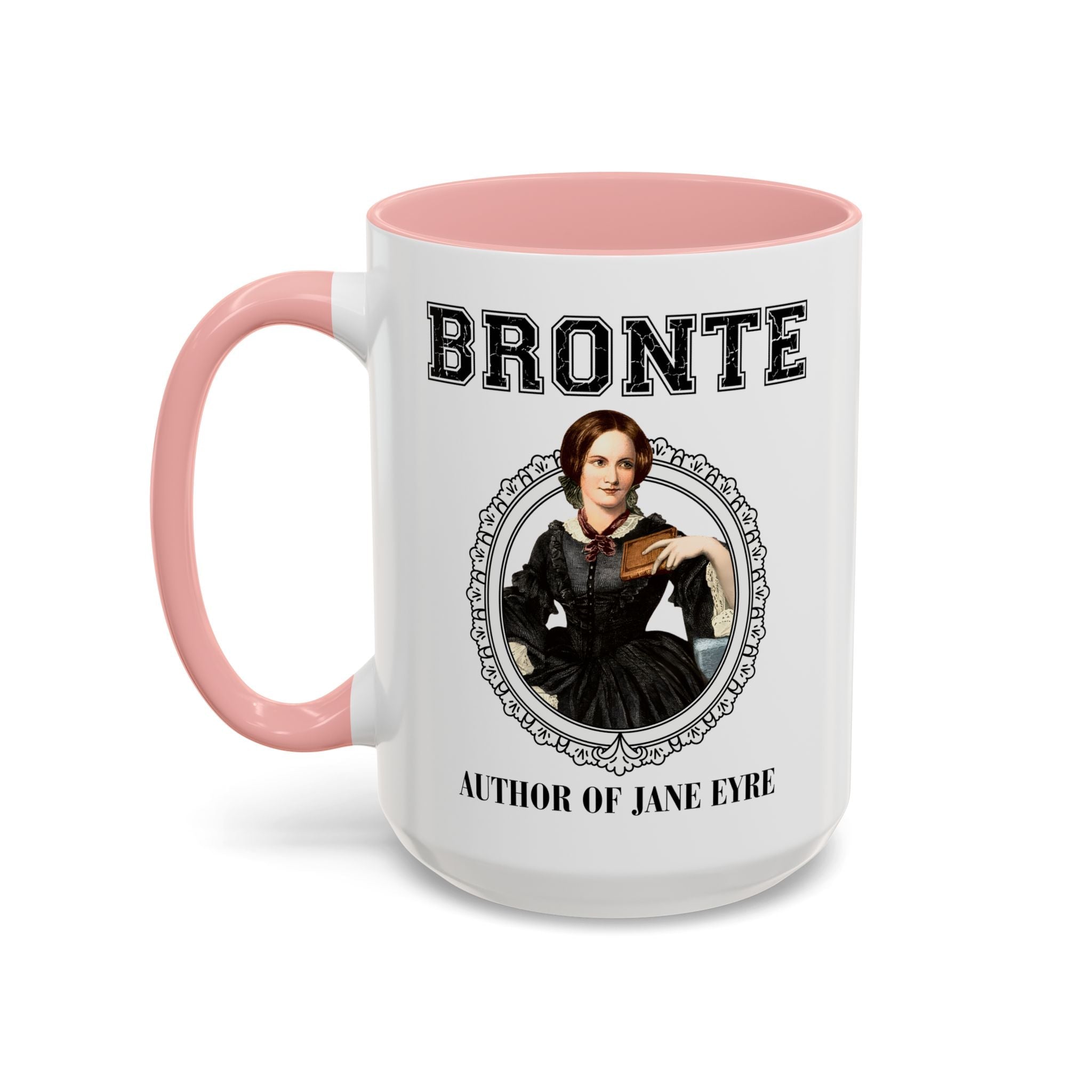 Charlotte Bronte: Author of Jane Eyre Coffee Mug, Cute Art History Classic Literature Mug, 19th Century Gothic Romance Novel, English Major Gift - Opal and June