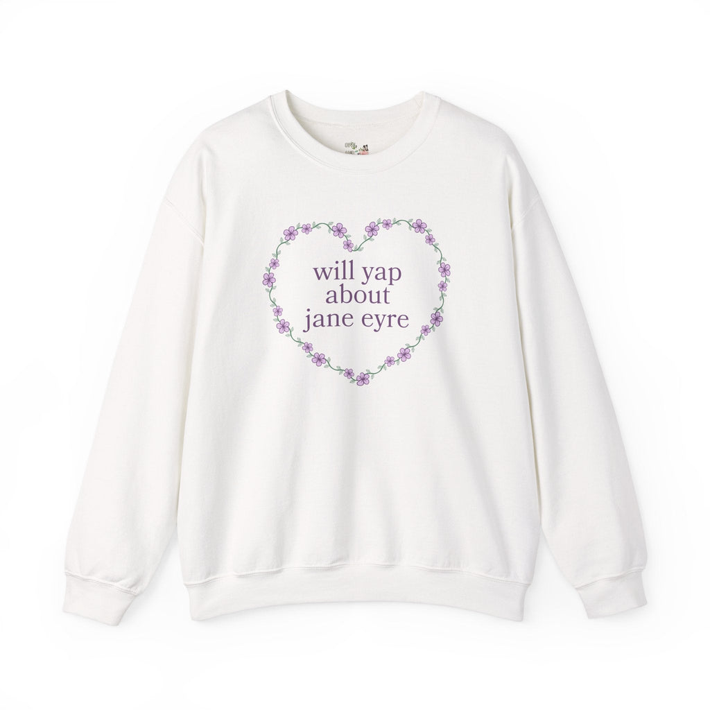 Charlotte Bronte Jane Eyre Sweatshirt for Book Lover Who Loves Gothic Romance, 19th Century Classic Literature Crewneck, Bookworm Present - Opal and June
