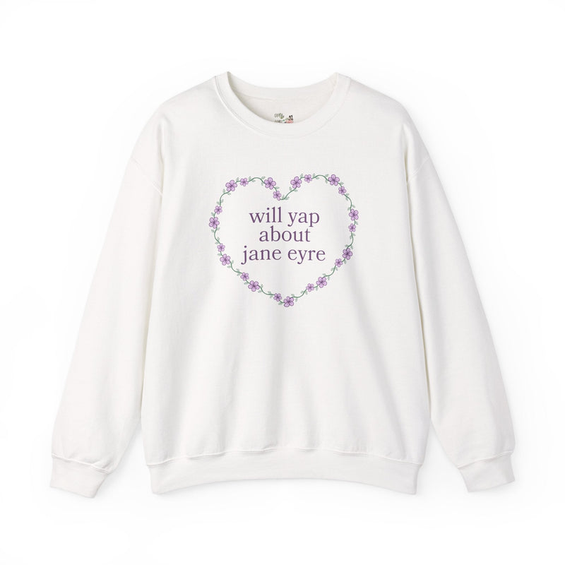 Charlotte Bronte Jane Eyre Sweatshirt for Book Lover Who Loves Gothic Romance, 19th Century Classic Literature Crewneck, Bookworm Present - Opal and June