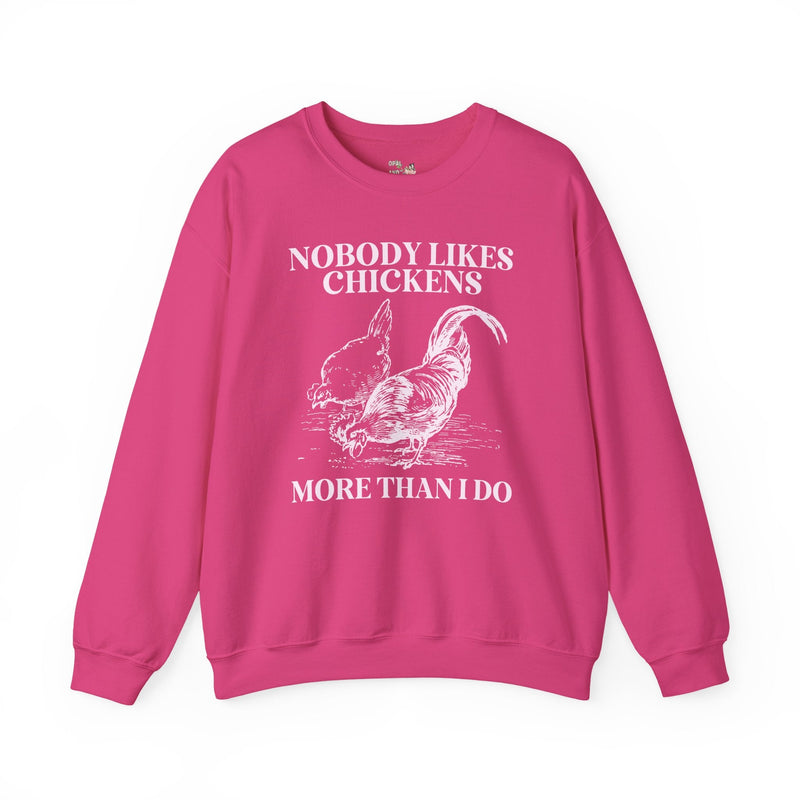 Chicken Lady Funny Saying Shirt, Funny and Cute Chicken Lover Gift for Mothers Day, 90s Throwback Sweatshirt, Hot Pink Aesthetic for Farmer - Opal and June